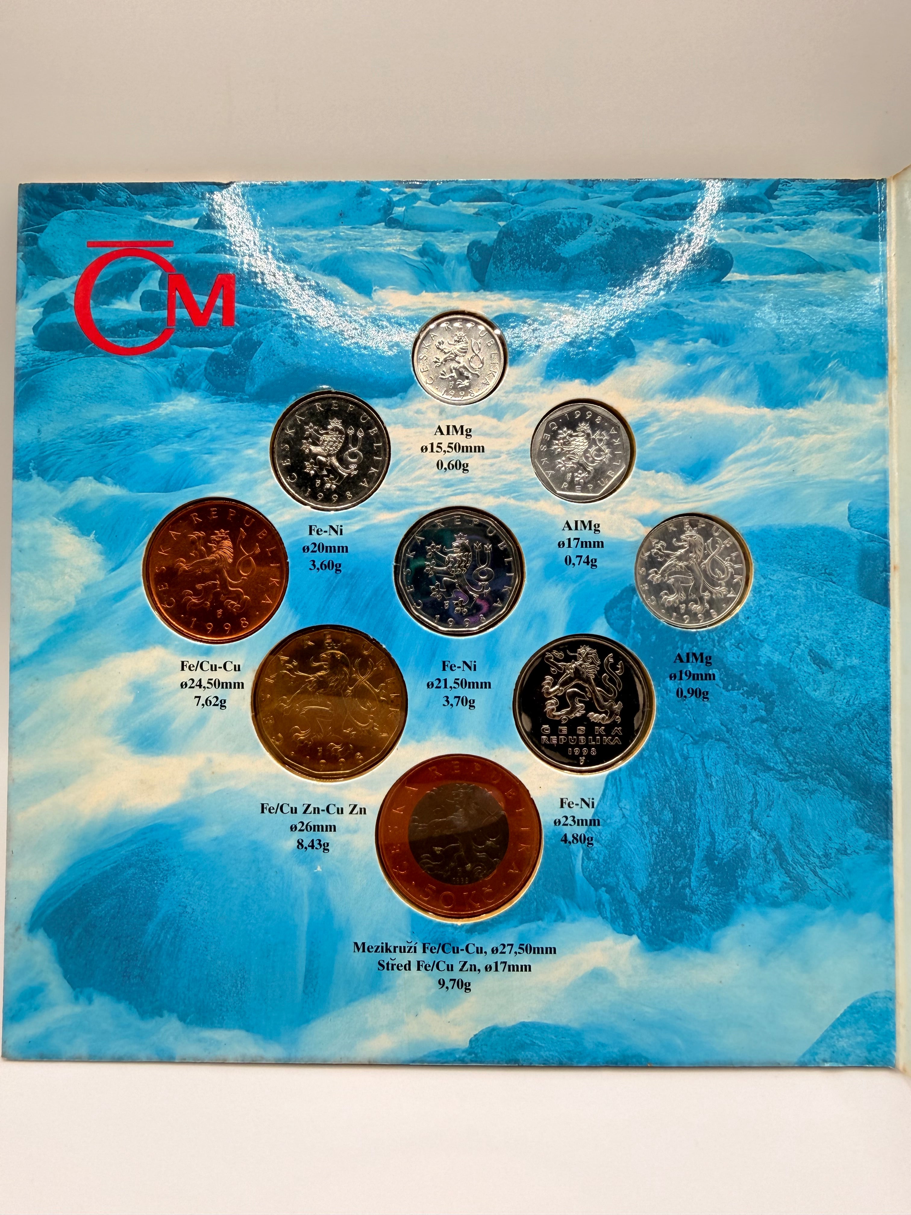 1998 Czech Republic Uncirculated Coin Set