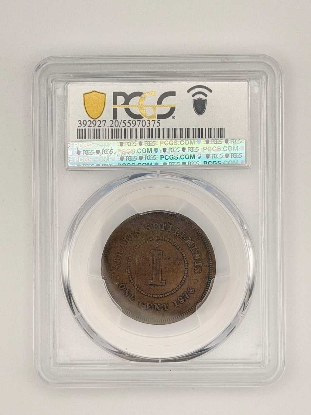 1878 Straits Settlement 1C VF20 Prid-171 Coin