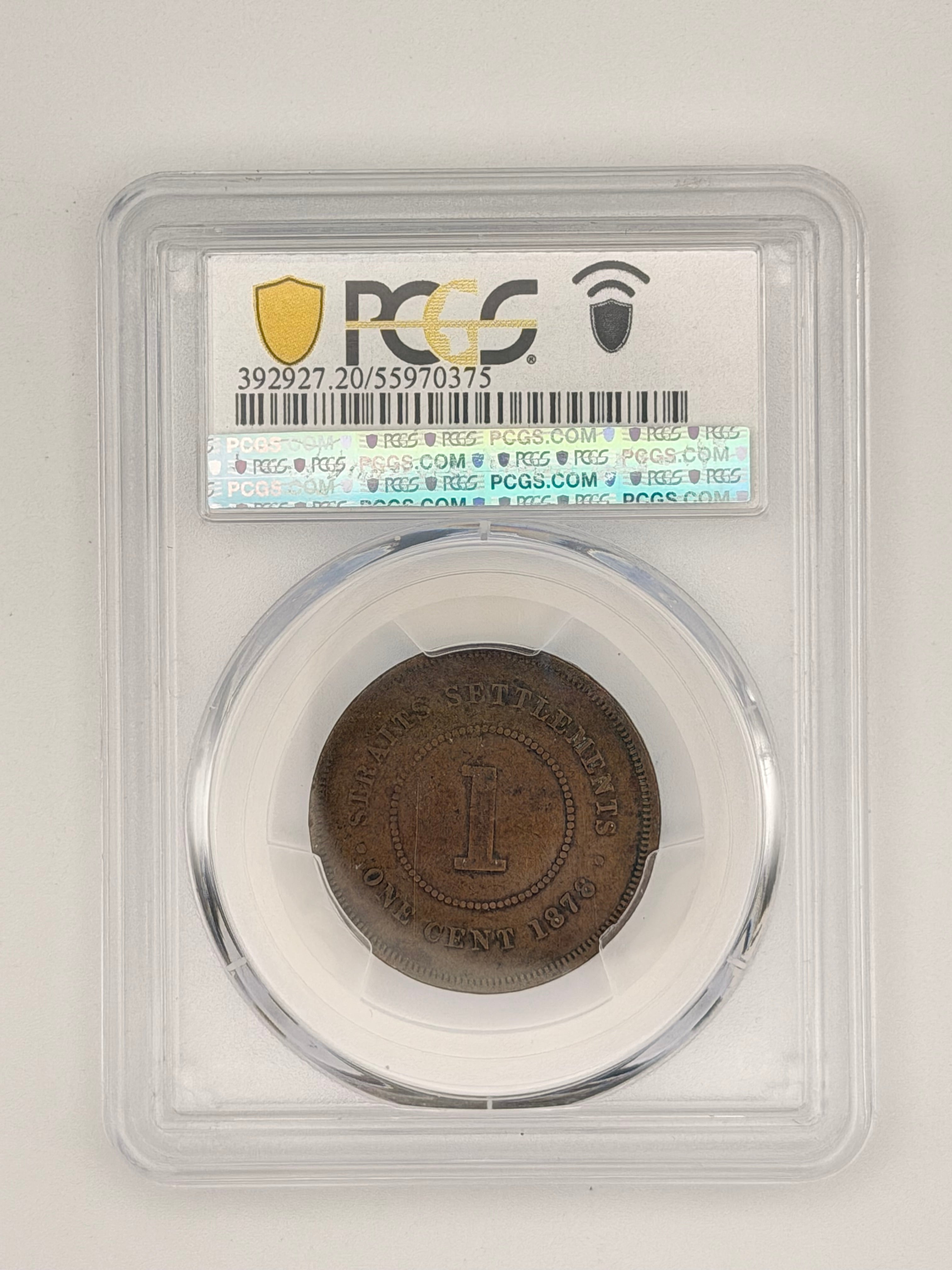 1878 Straits Settlement 1C VF20 Prid-171 Coin