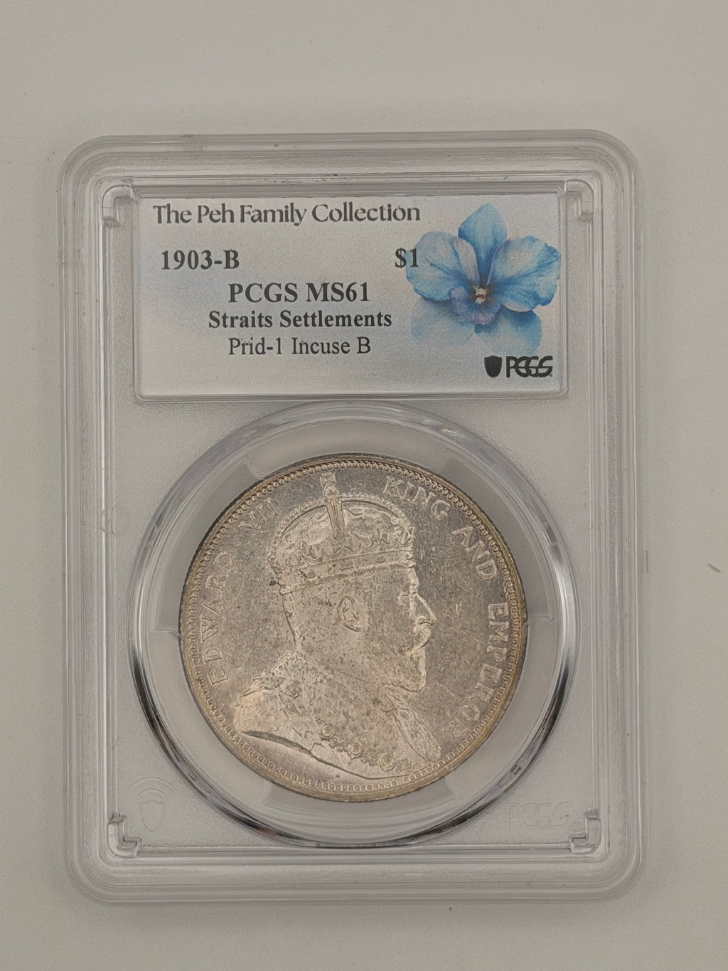 1903 Straits Settlement PCGS MS61 $1 Coin