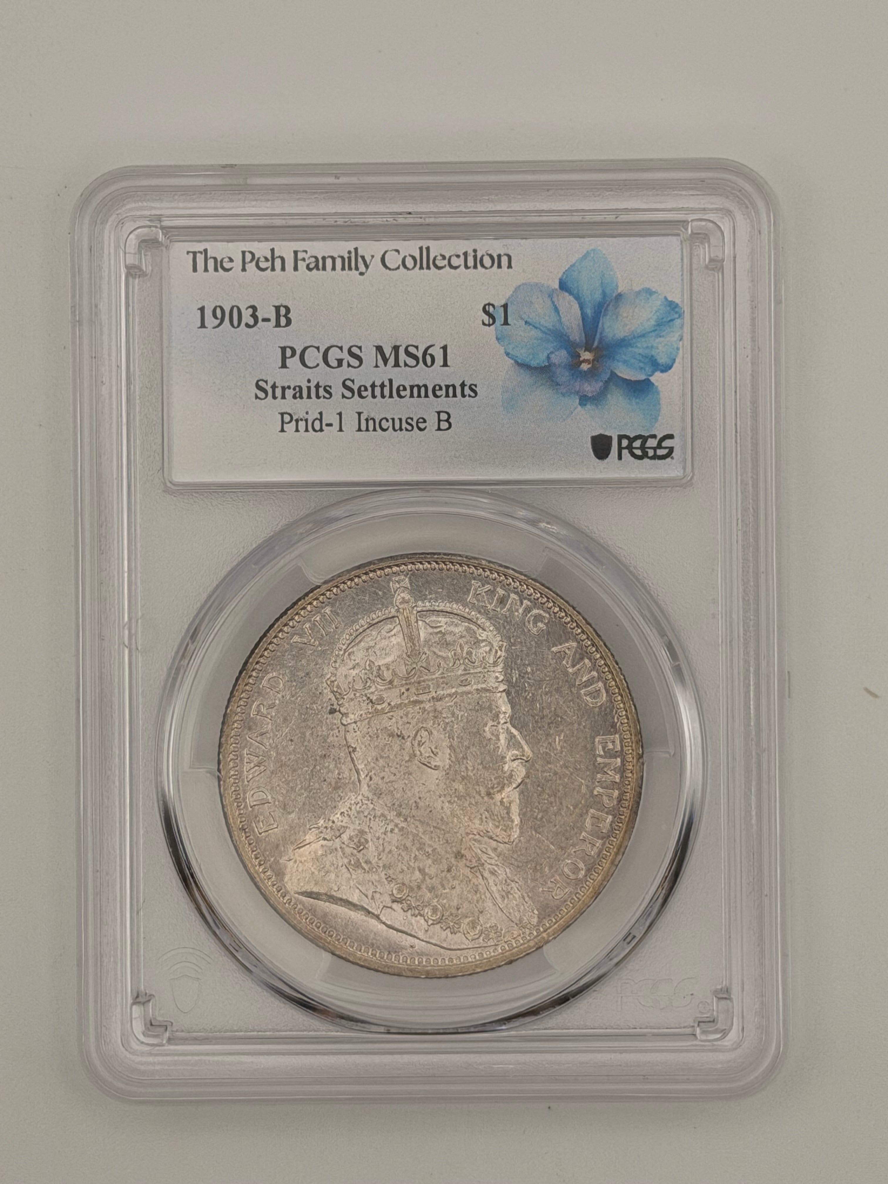 1903 Straits Settlement PCGS MS61 $1 Coin