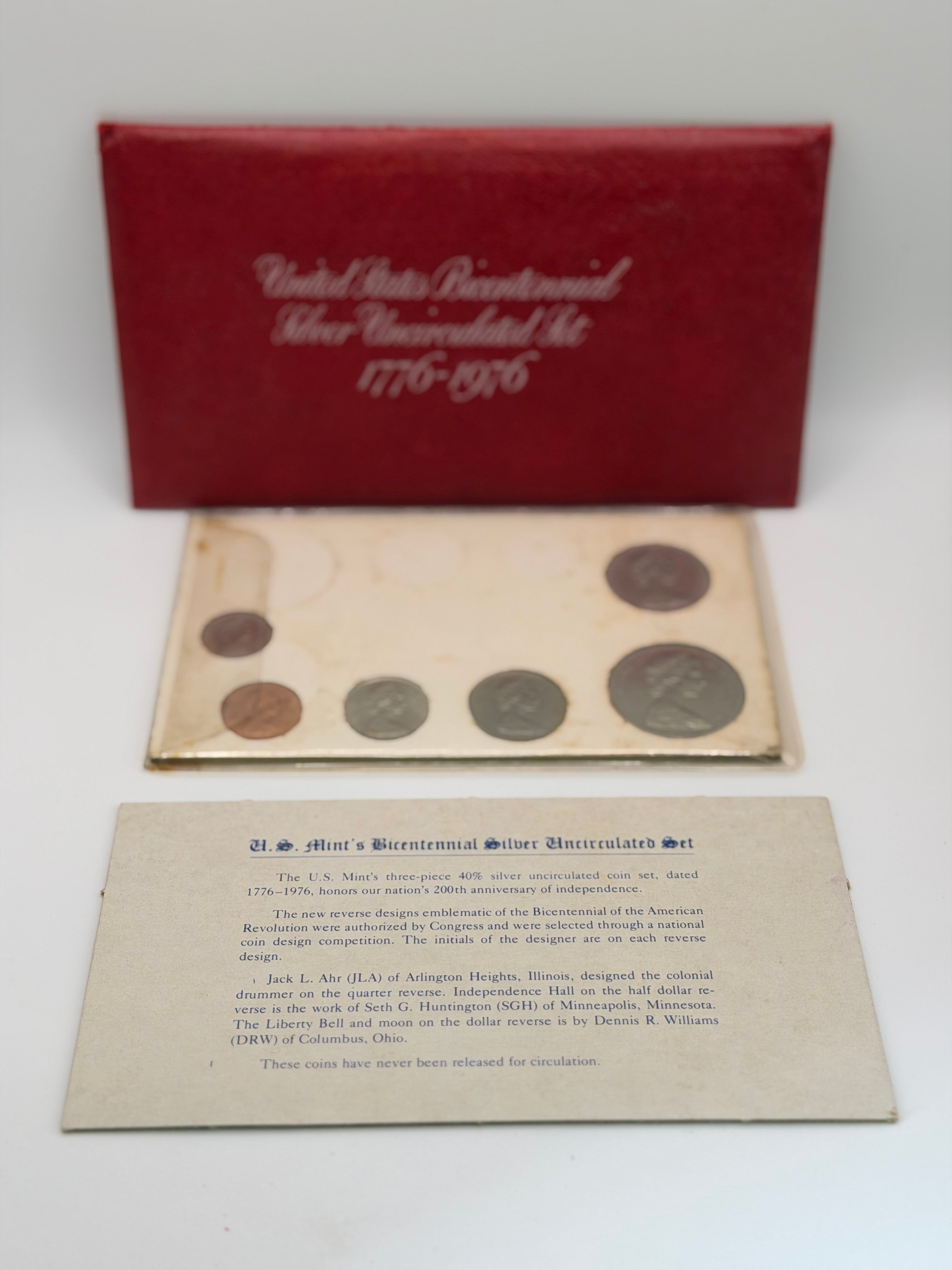 1776 - 1976 United States Bicentennial Silver Uncirculated Set