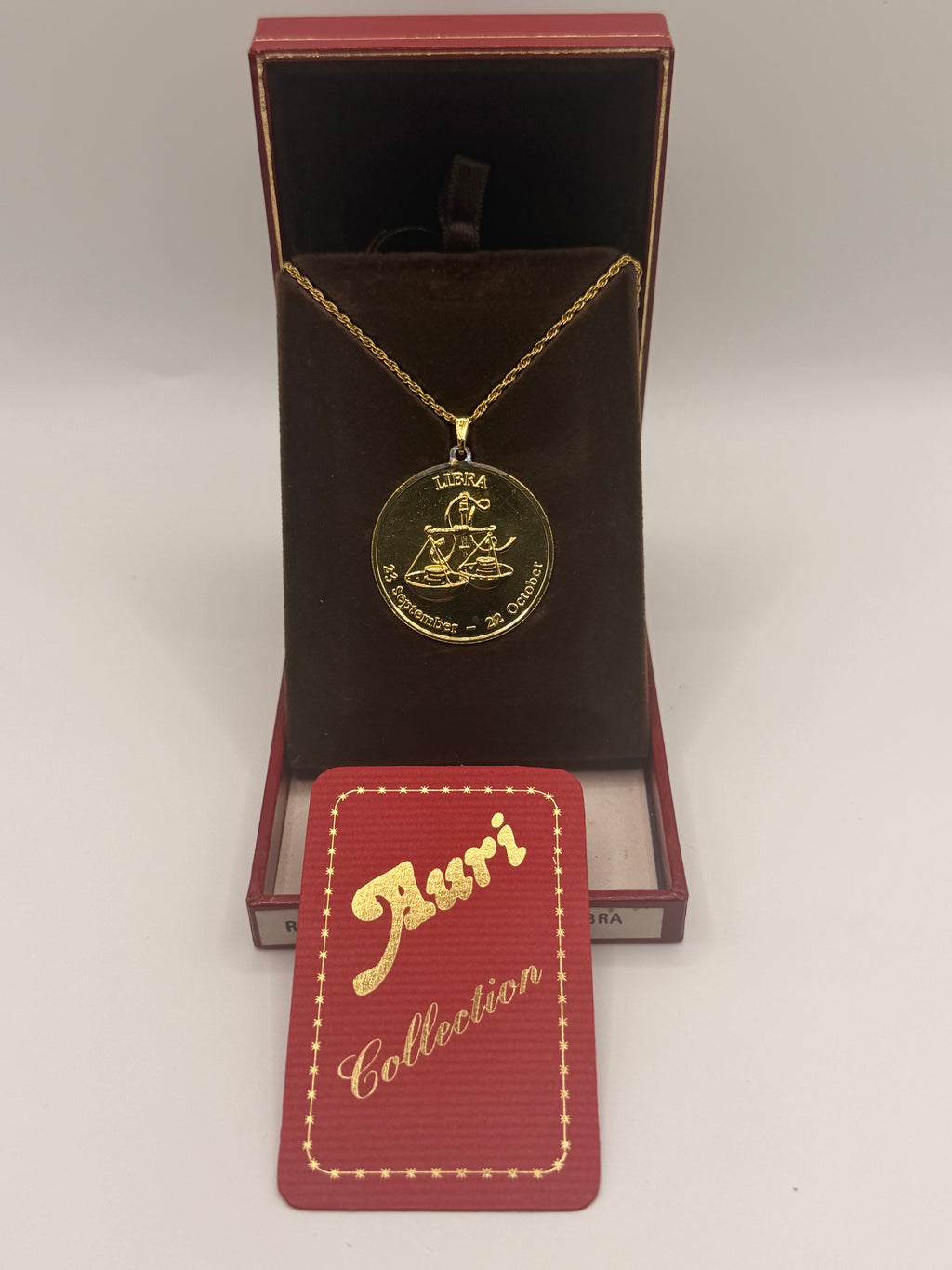 Singapore Year of the Rat 24K Gold Plated Necklace - Libra