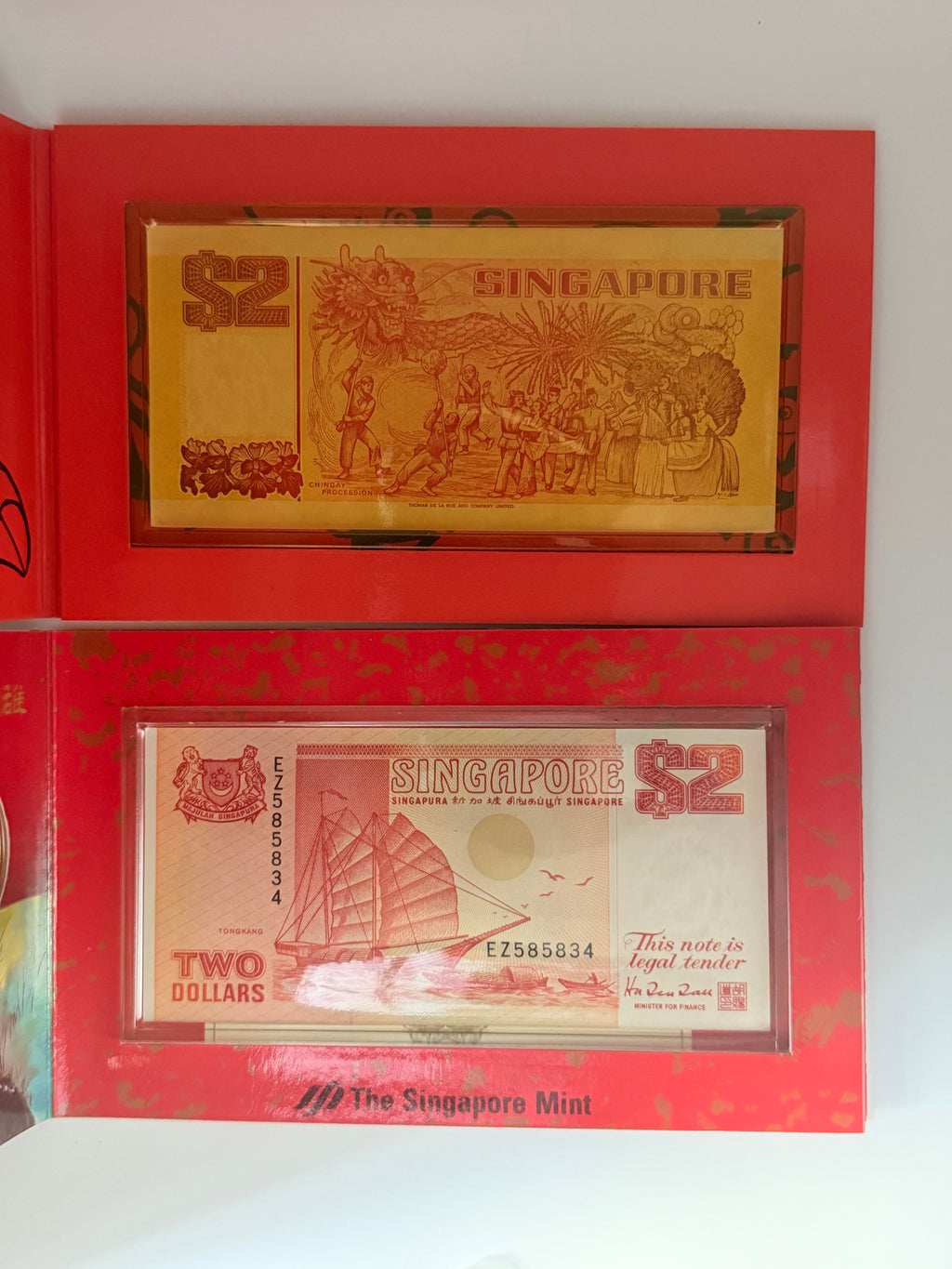 [Set of 2] 1992 & 1993 Singapore Uncirculated Coin Set