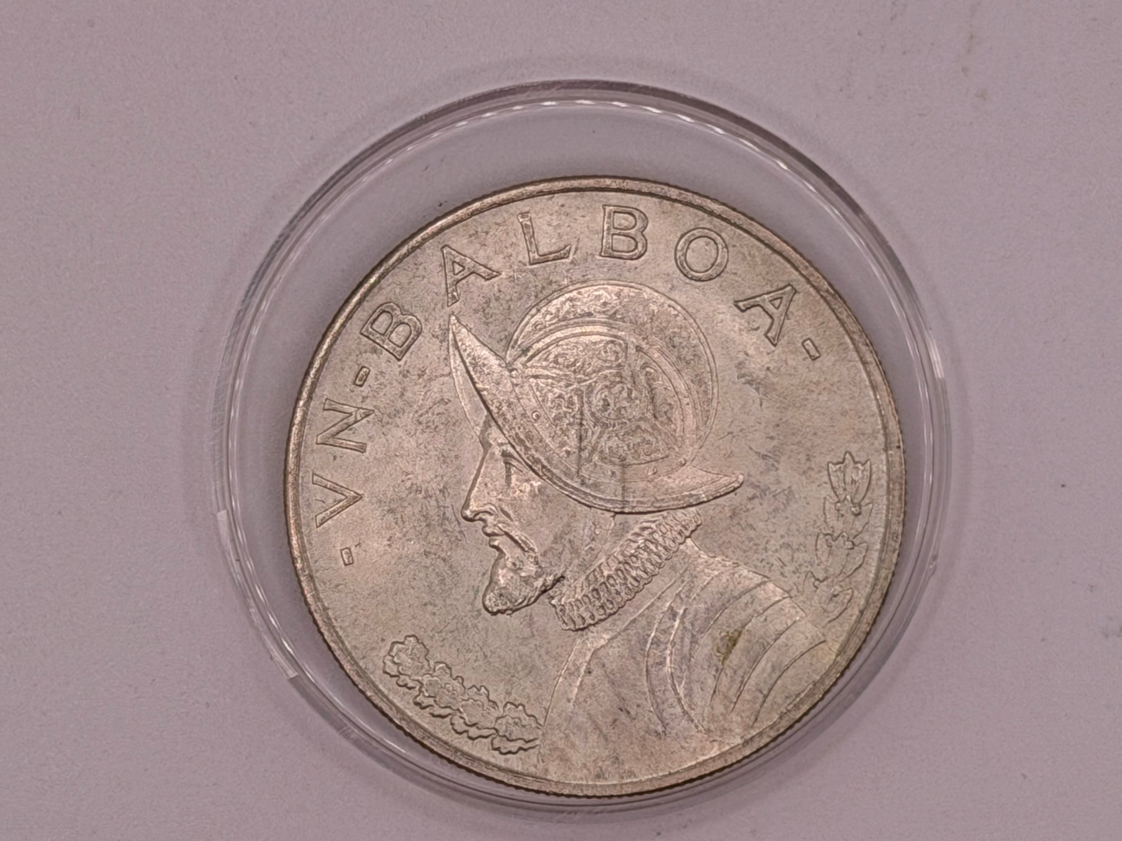 1947 Panama 1 Balboa Coin UNC