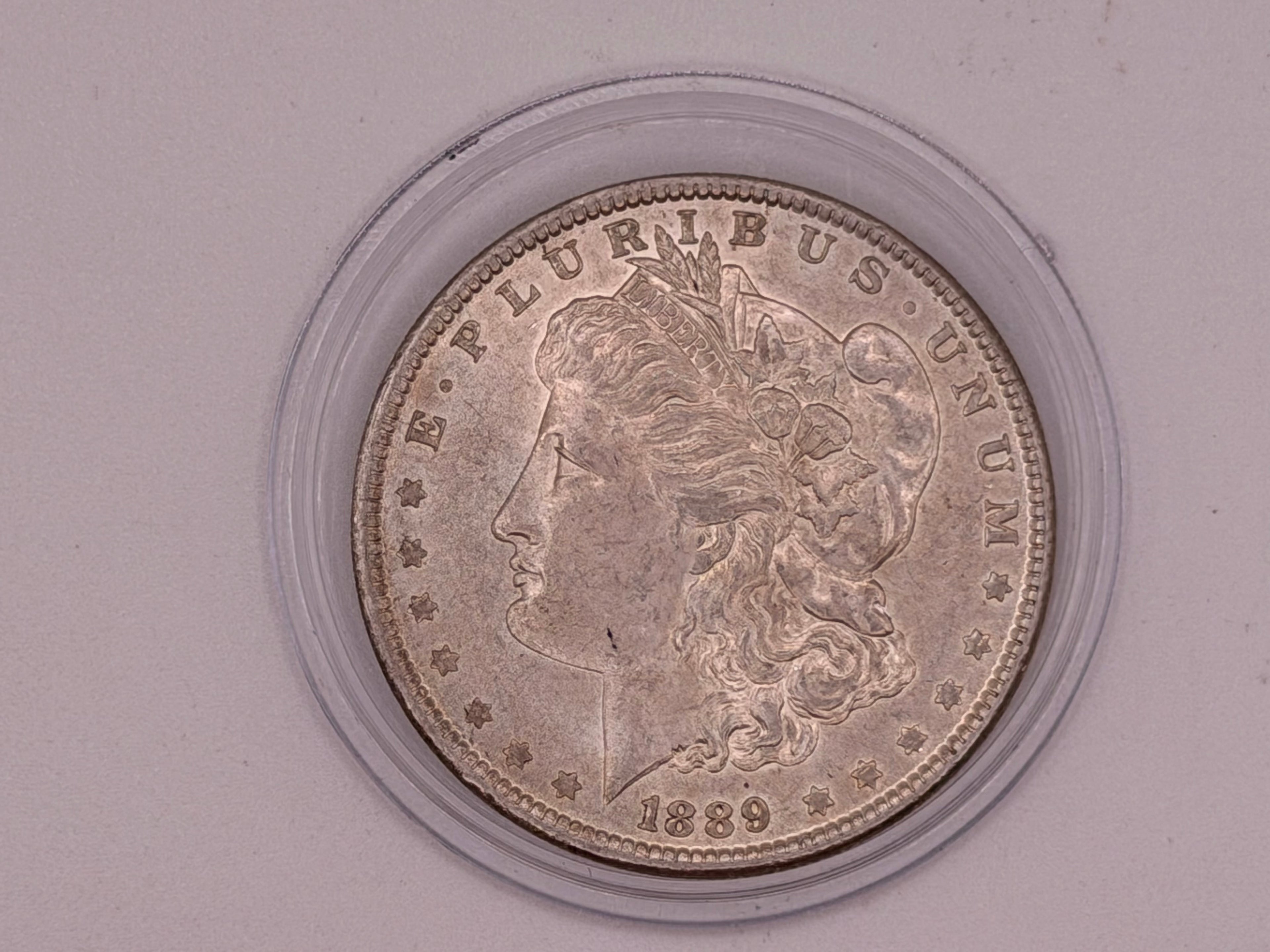 1889 US $1 Morgan Dollar Silver Coin