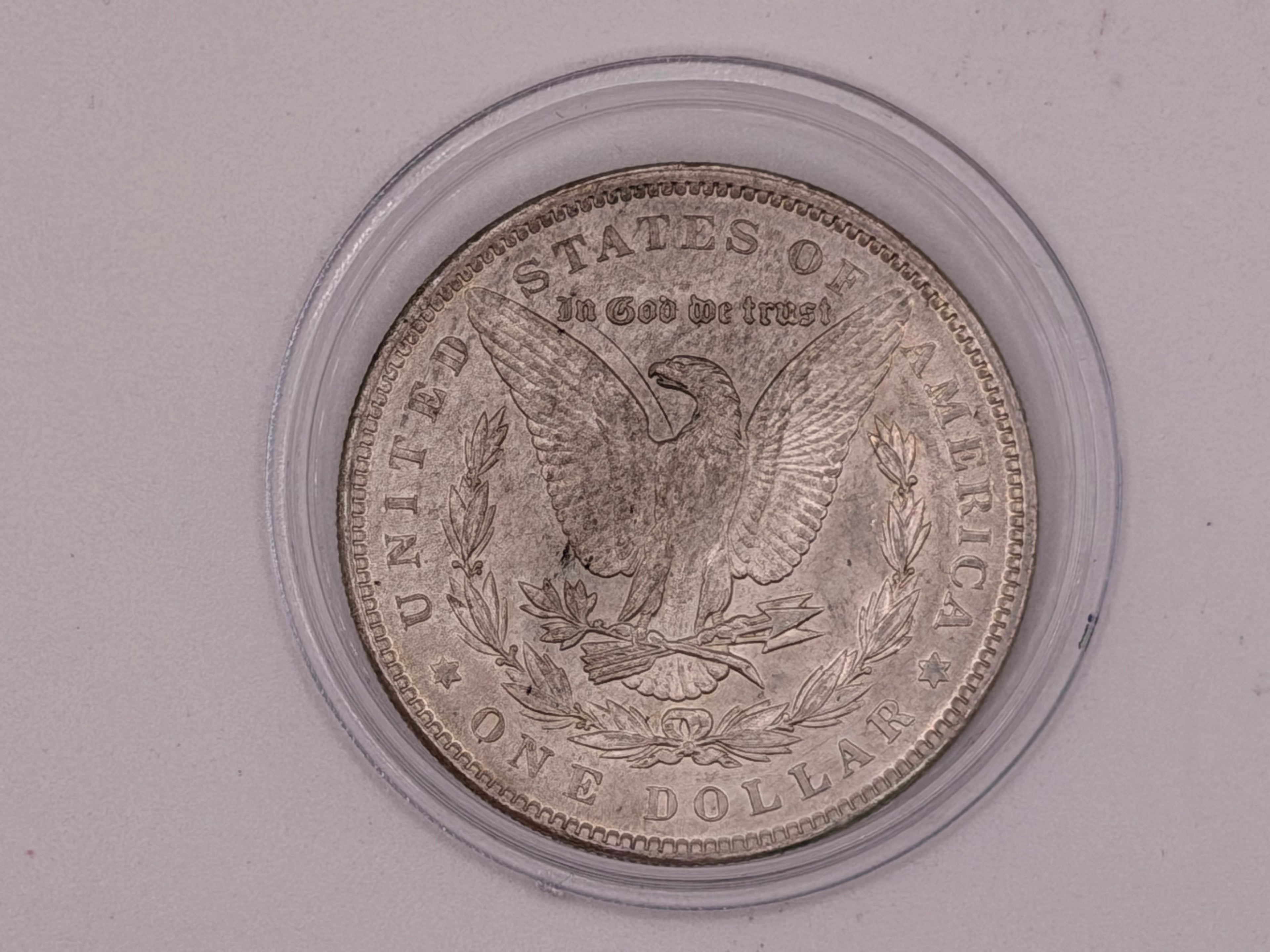 1889 US $1 Morgan Dollar Silver Coin
