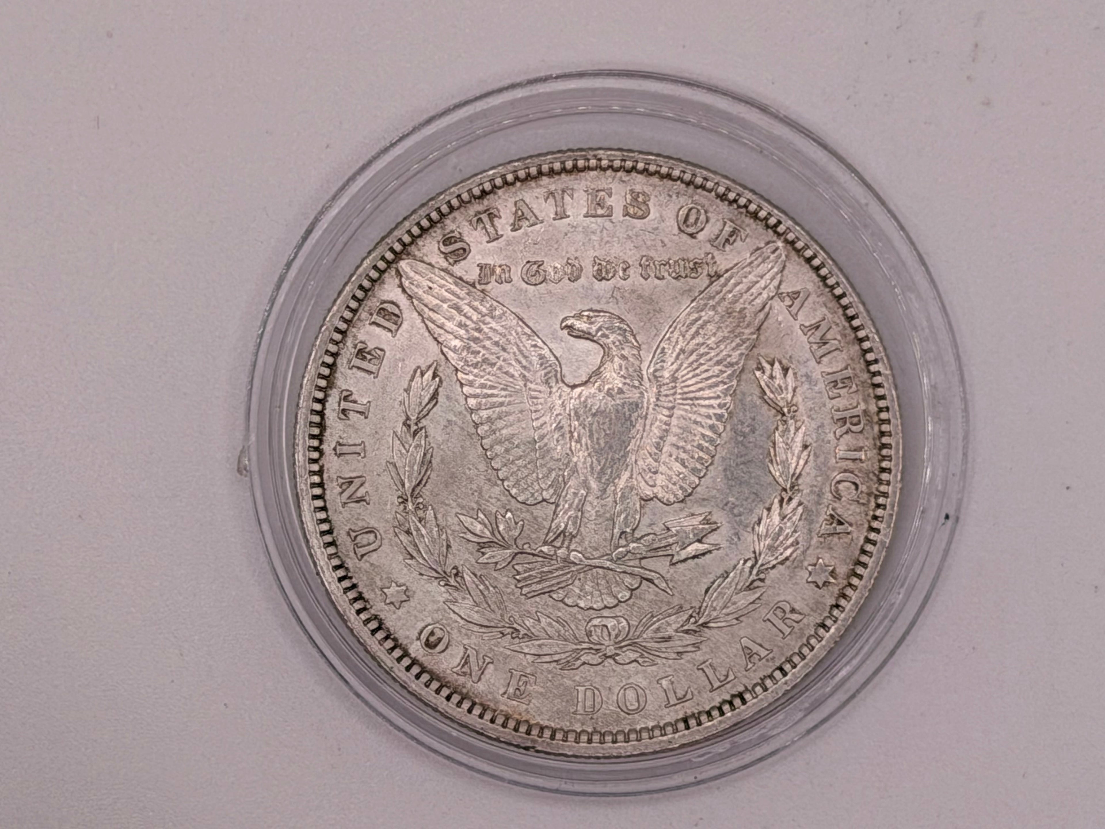 1896 US $1 Morgan Dollar Silver Coin