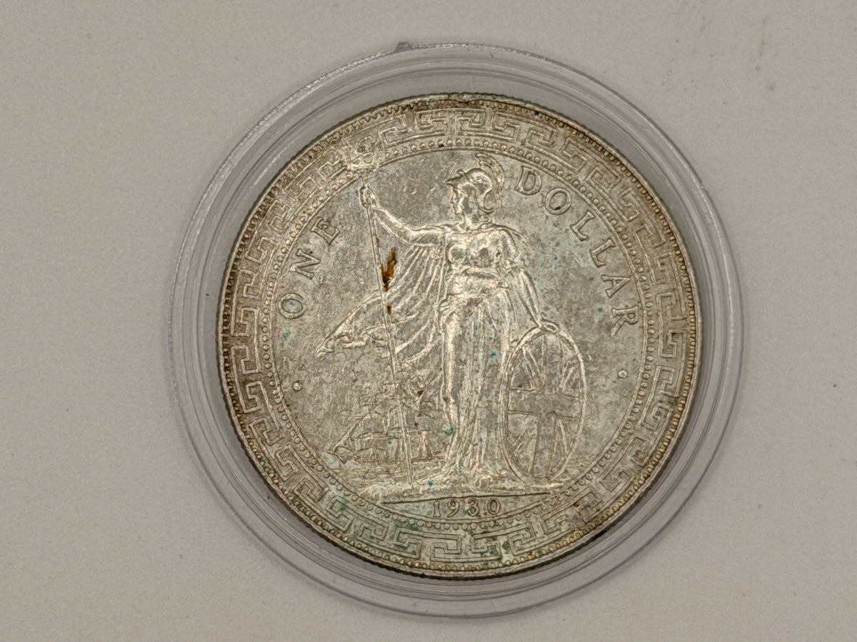 1898 - 1930 年 - 英国贸易银元 1 美元硬币