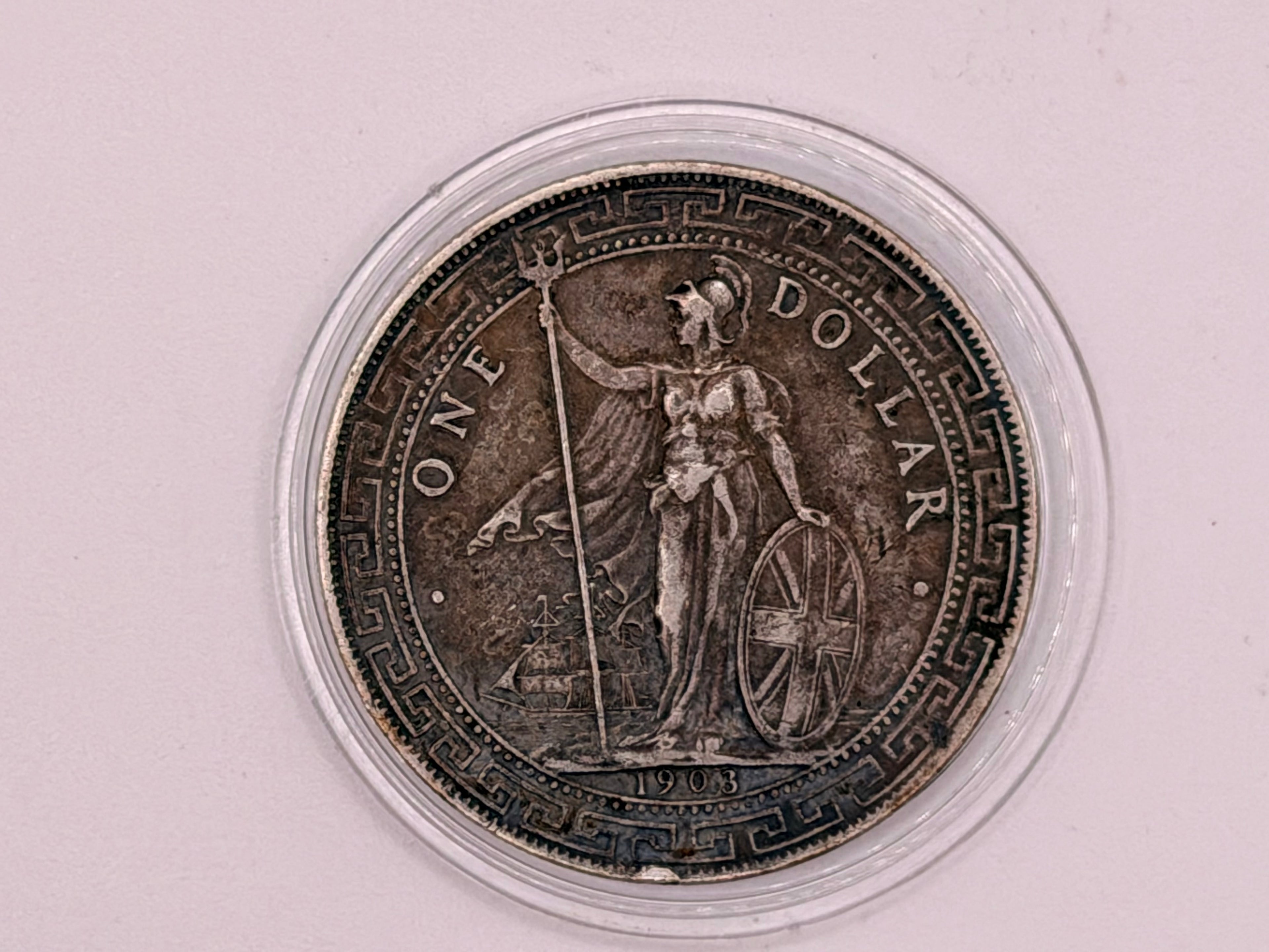 1898 - 1930 年 - 英国贸易银元 1 美元硬币