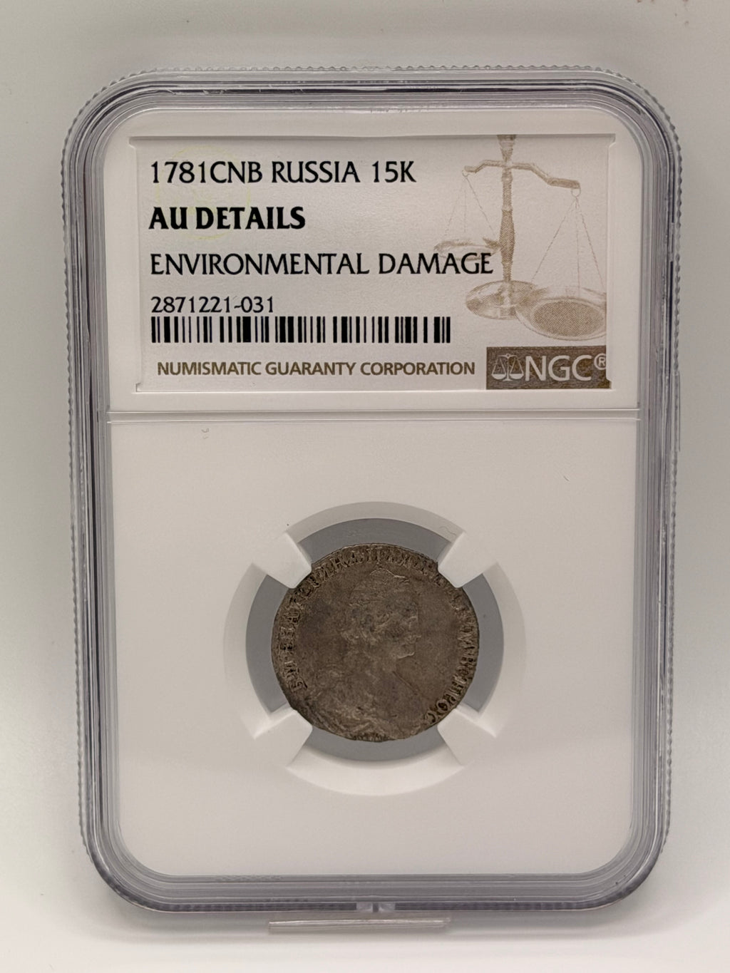 1781CNB Russia 15K AU Details