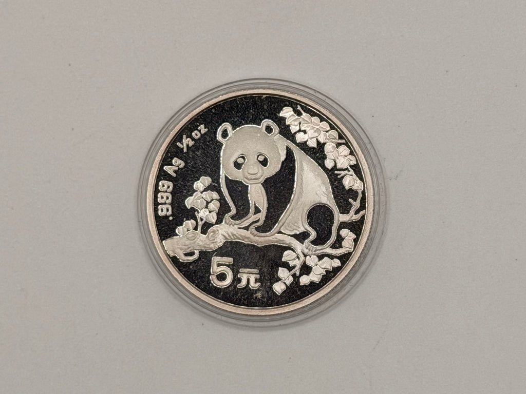 2013 China Panda 5 Yuan 1/2 Oz Silver Coin
