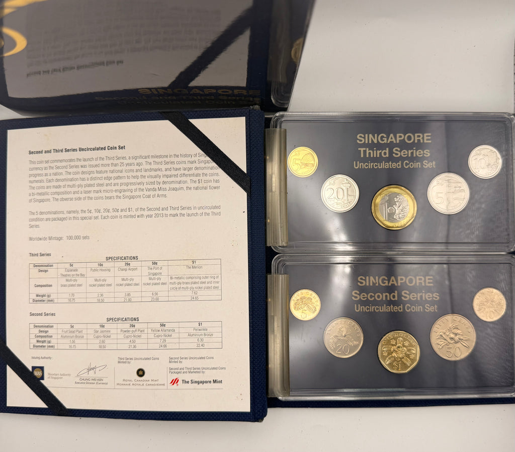 2013 Singapore Second & Third Series Uncirculated Coin Set