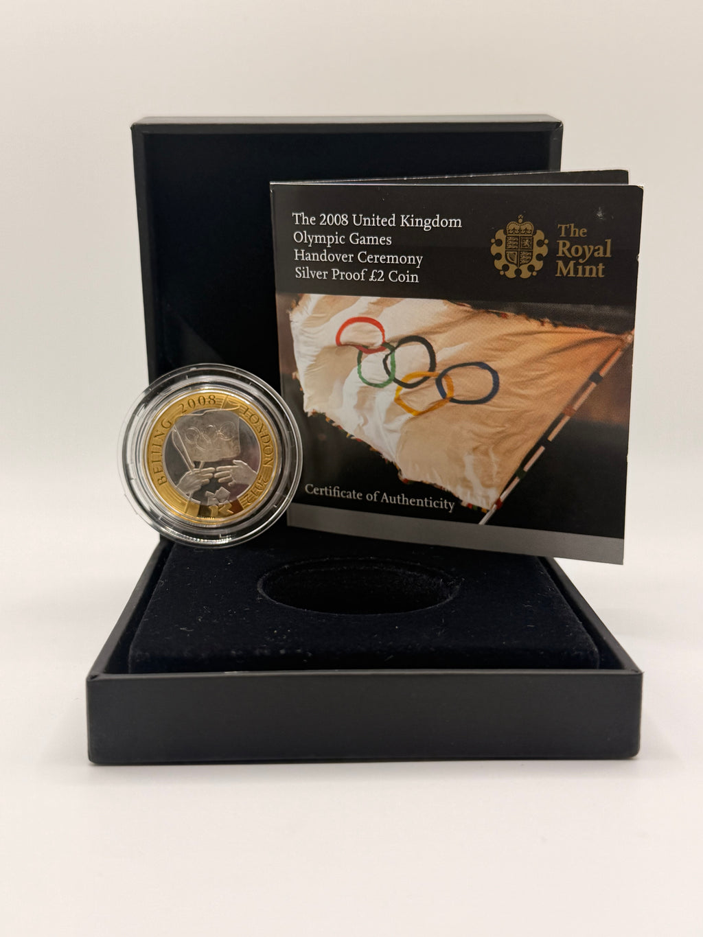 2008 UK Olympic Games Handover Ceremony Silver Proof £2 Coin