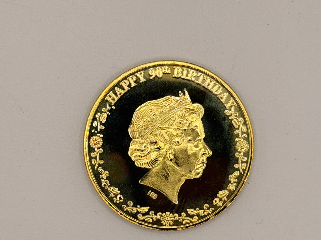 2016 Canada 1 Ounce Queen Elizabeth 90th Birthday Anniversary Gold Plated Commemorative Coin