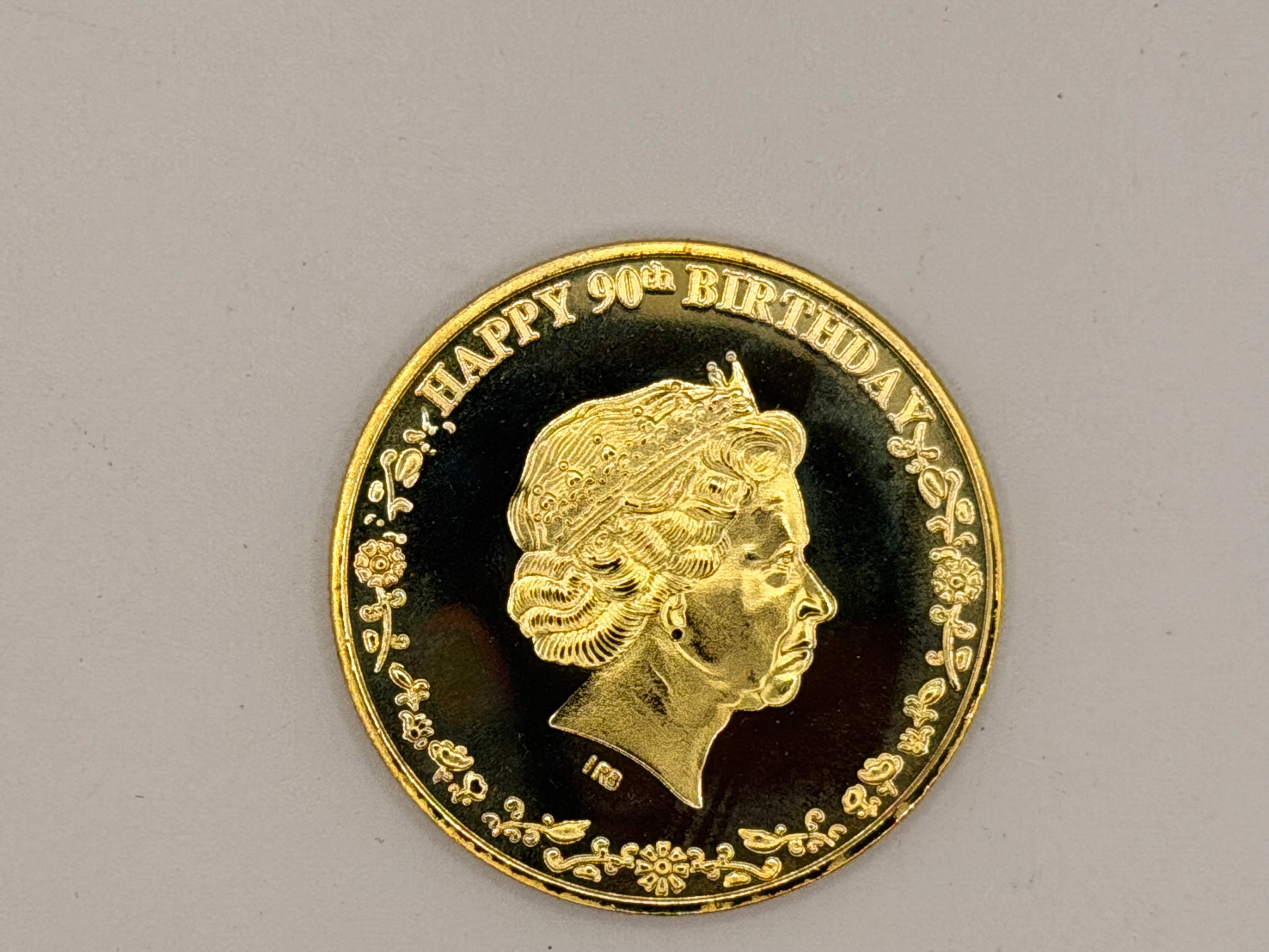 2016 Canada 1 Ounce Queen Elizabeth 90th Birthday Anniversary Gold Plated Commemorative Coin