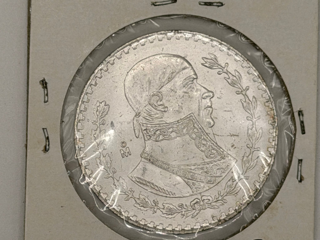 1964 Mexico 1 Peso Tepalcate Coin