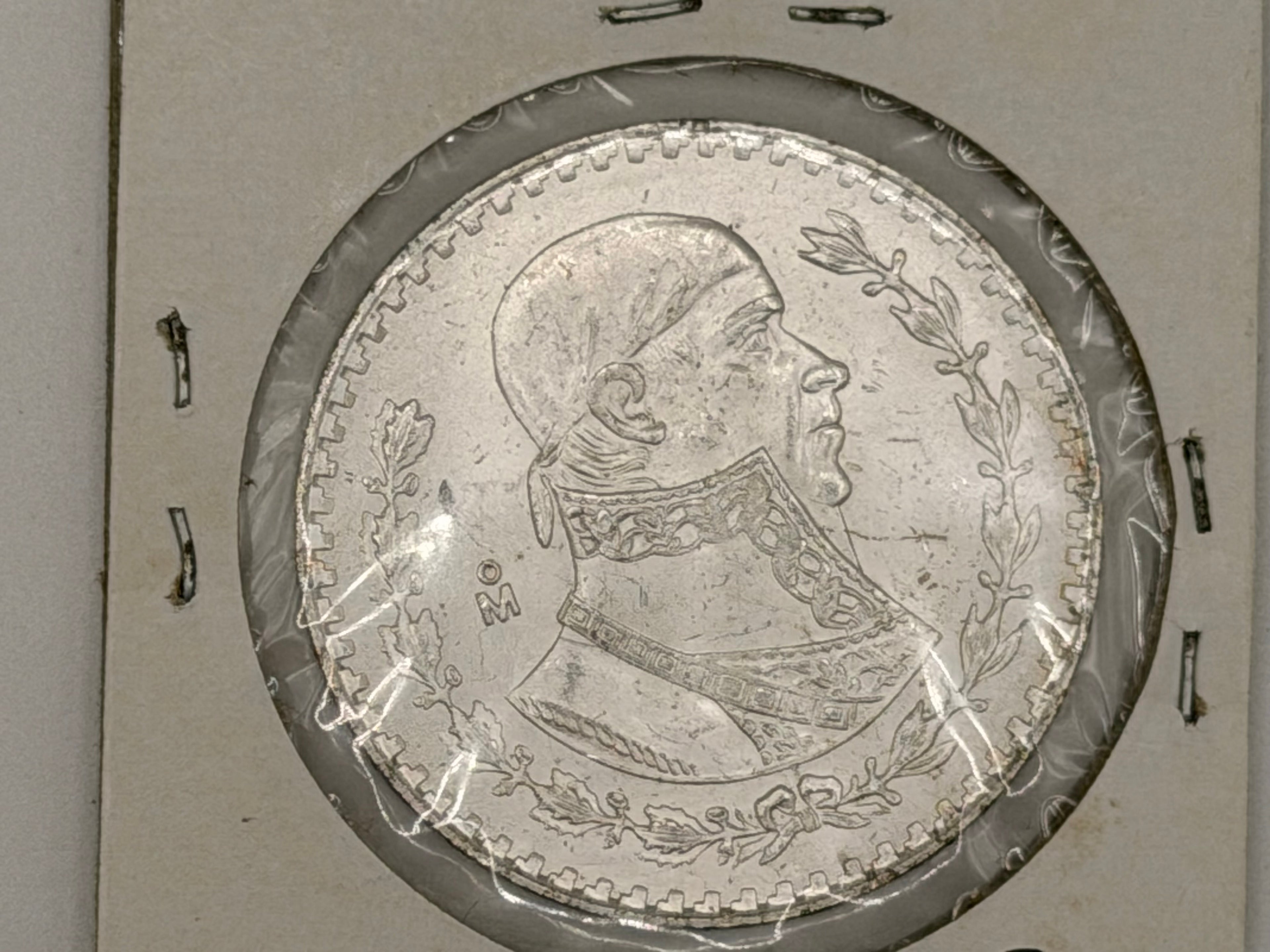 1964 Mexico 1 Peso Tepalcate Coin