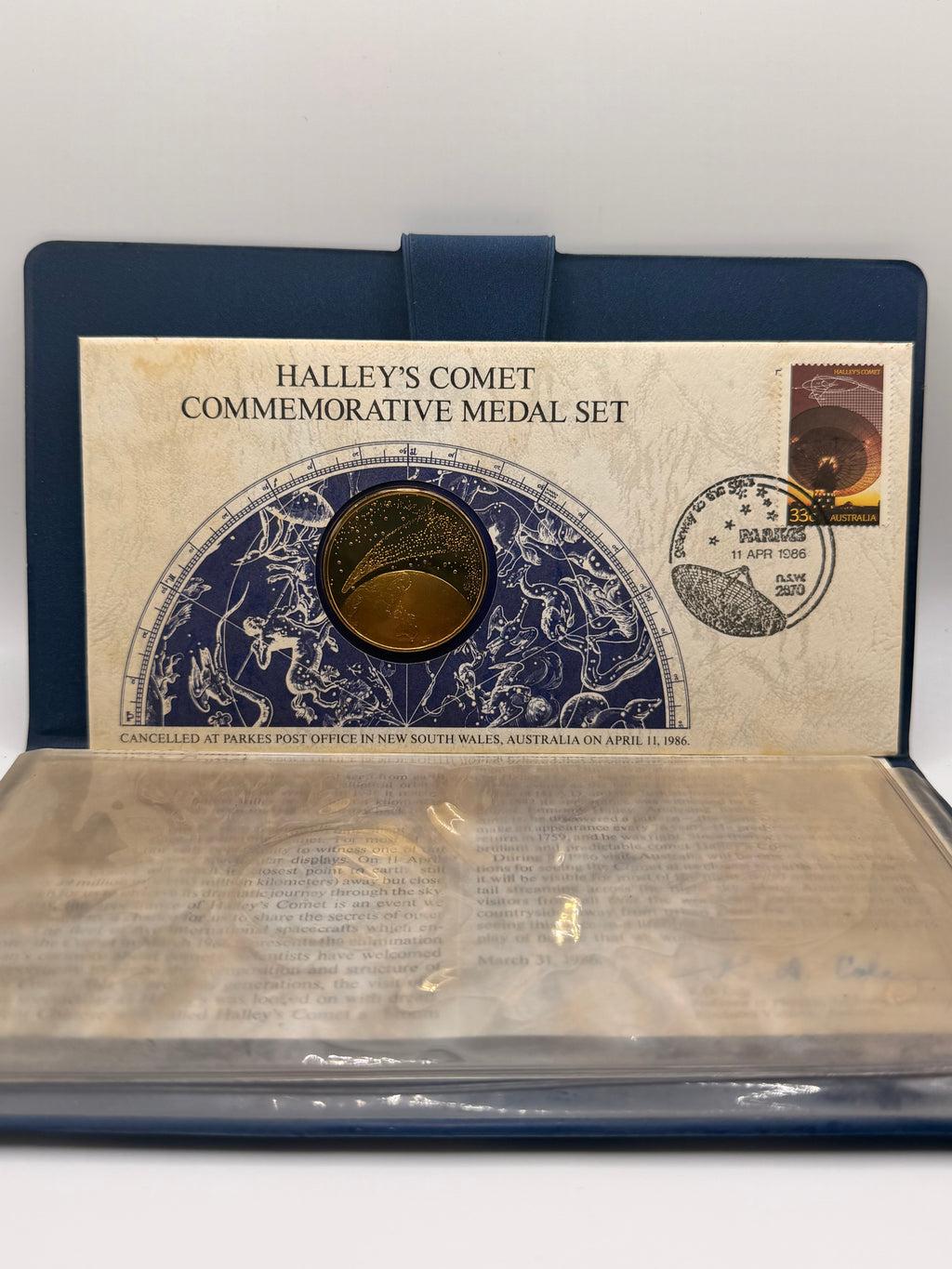 1986 Halley’s Comet Commemorative Medal Set