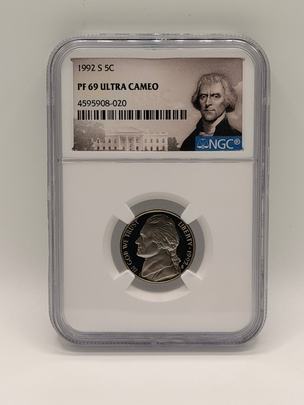 1992 US S 5C PF 69 Ultra Cameo Coin