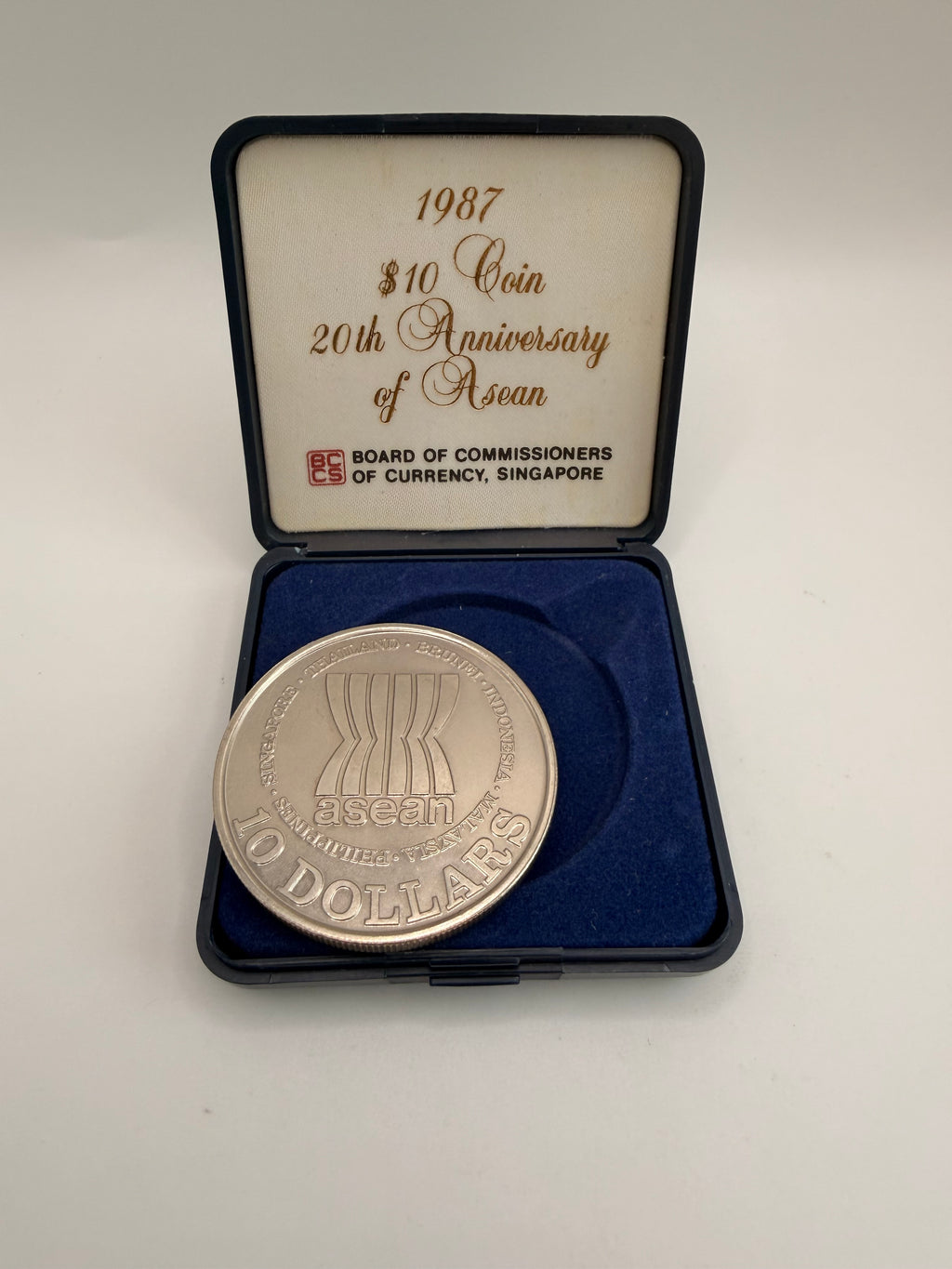 1987年新加坡东盟成立20周年10元硬币