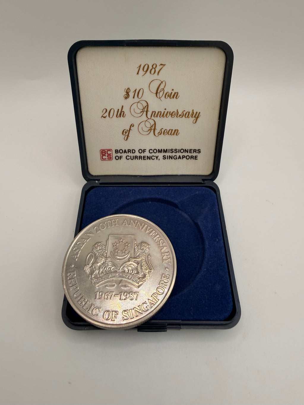 1987年新加坡东盟成立20周年10元硬币