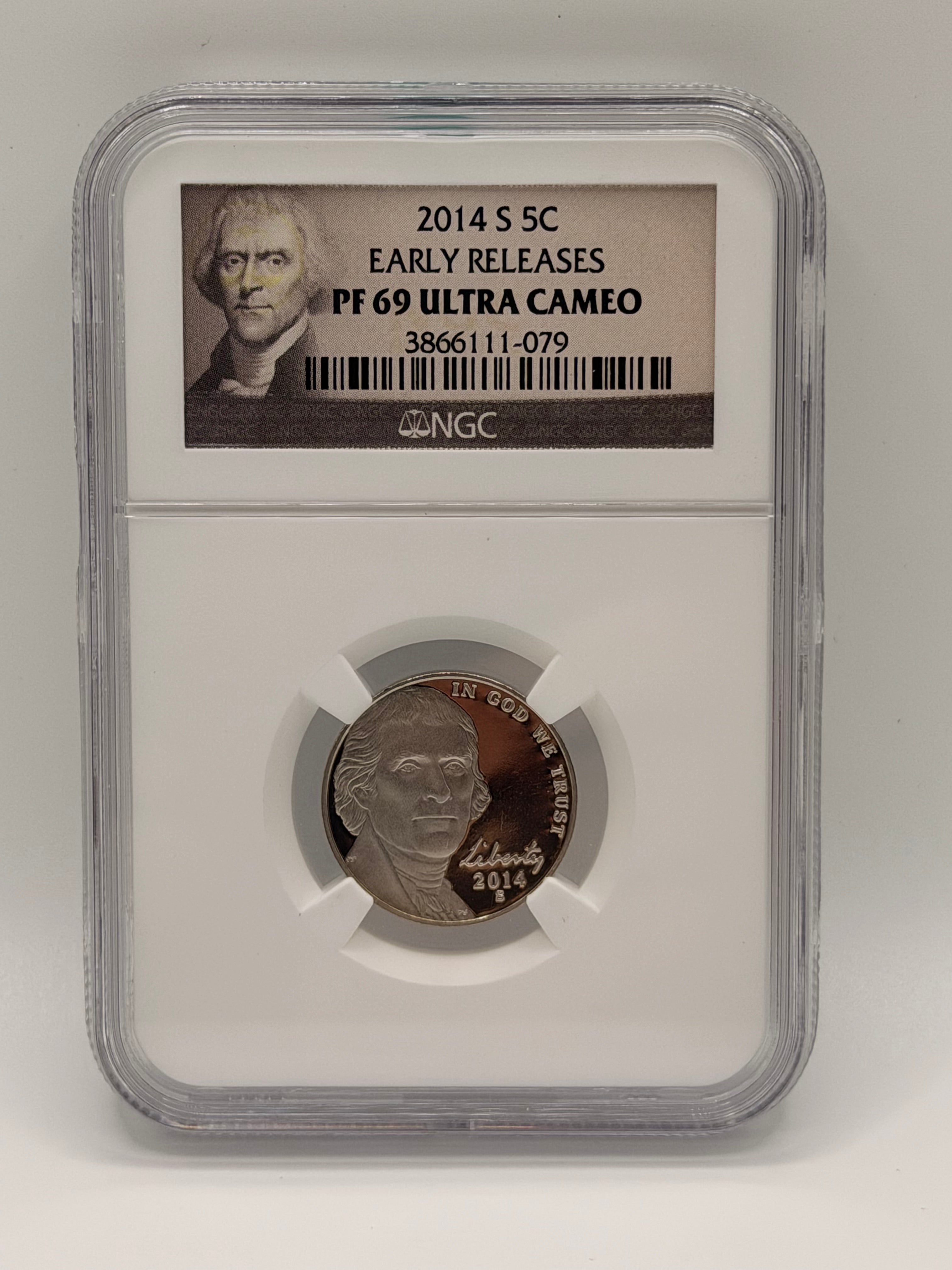 2014 US S 5C PF 69 Ultra Cameo Coin (Early Releases)