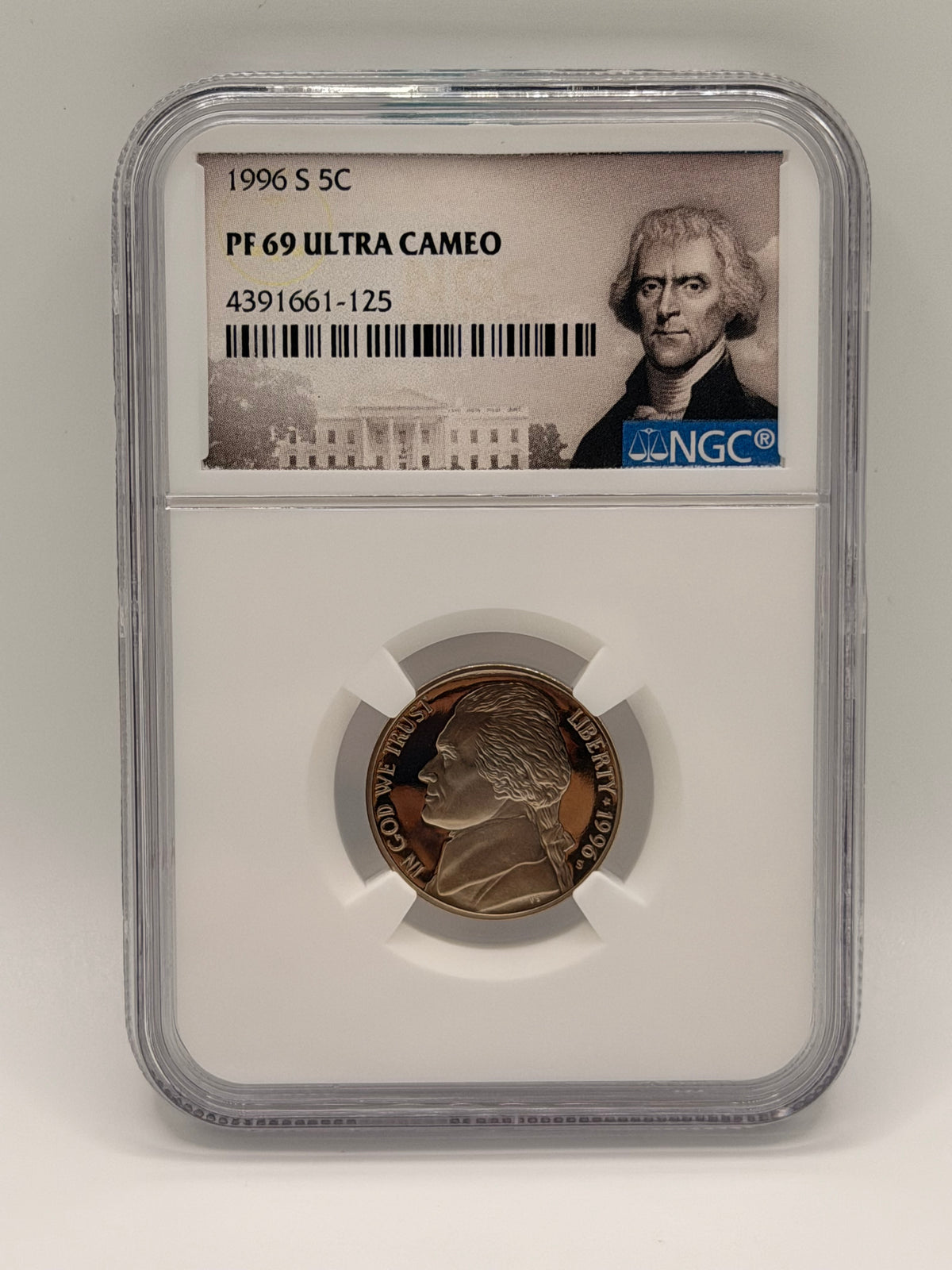 1996 US S 5C PF 69 Ultra Cameo Coin