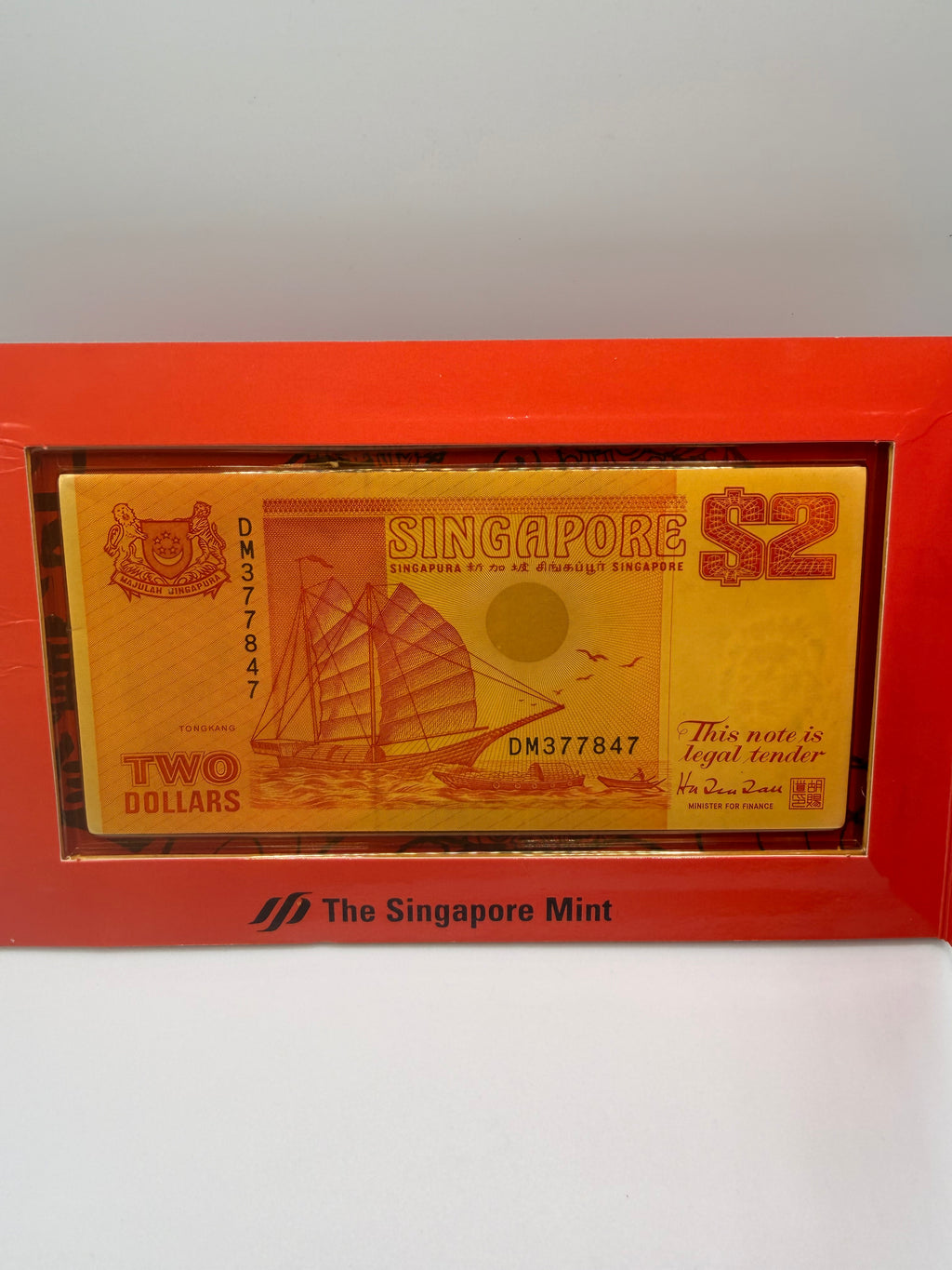 1989 Singapore Medallion & Singapore Banknotes (Year of the Monkey)