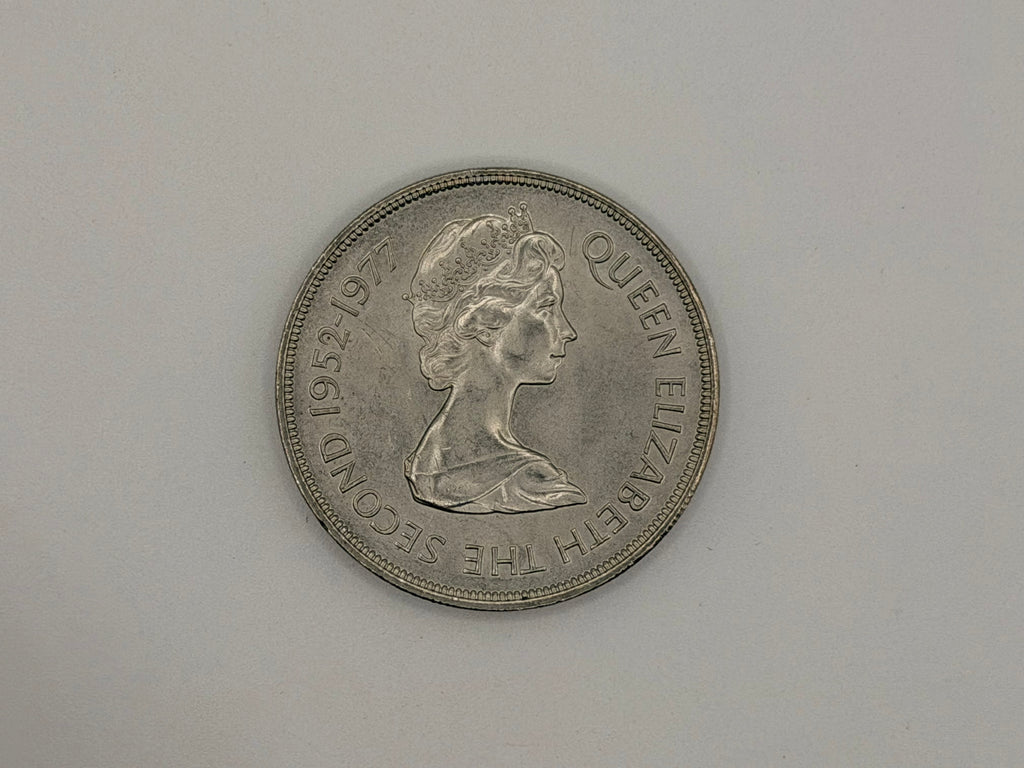 1977 Falkland Islands 50 Pence Coin