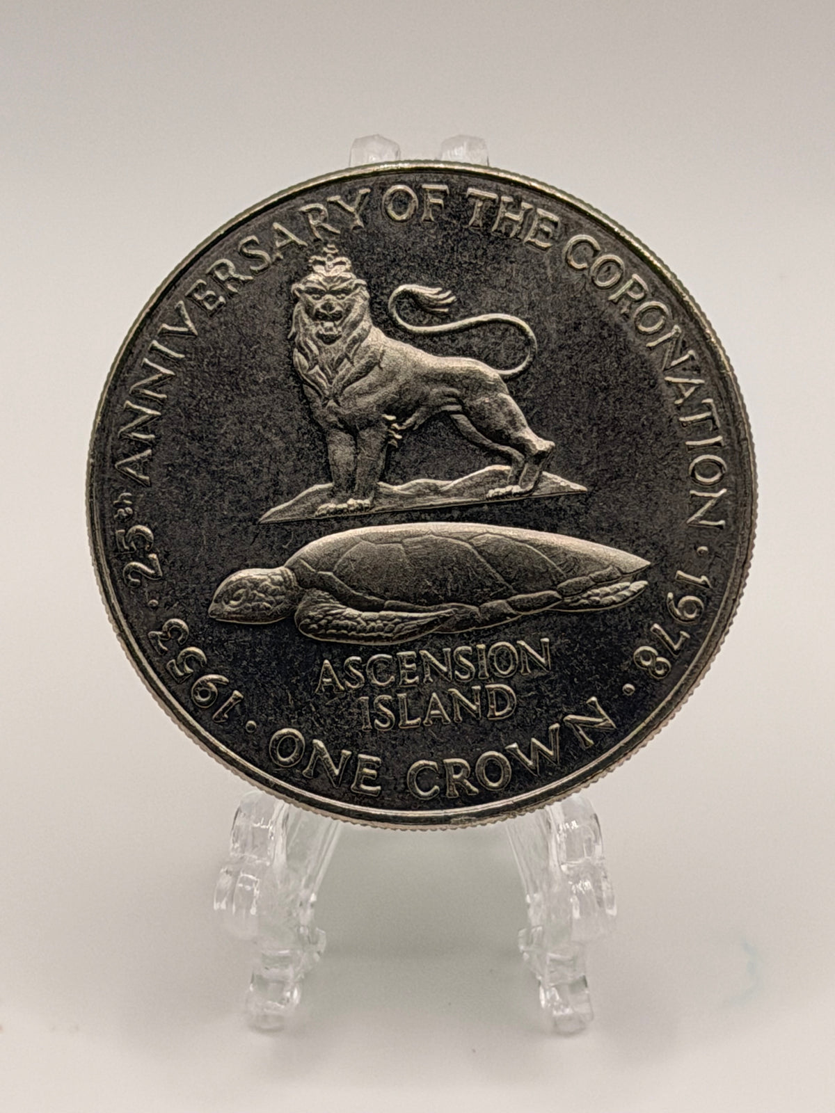 1978 Ascension Island One Crown Commemorative Coin