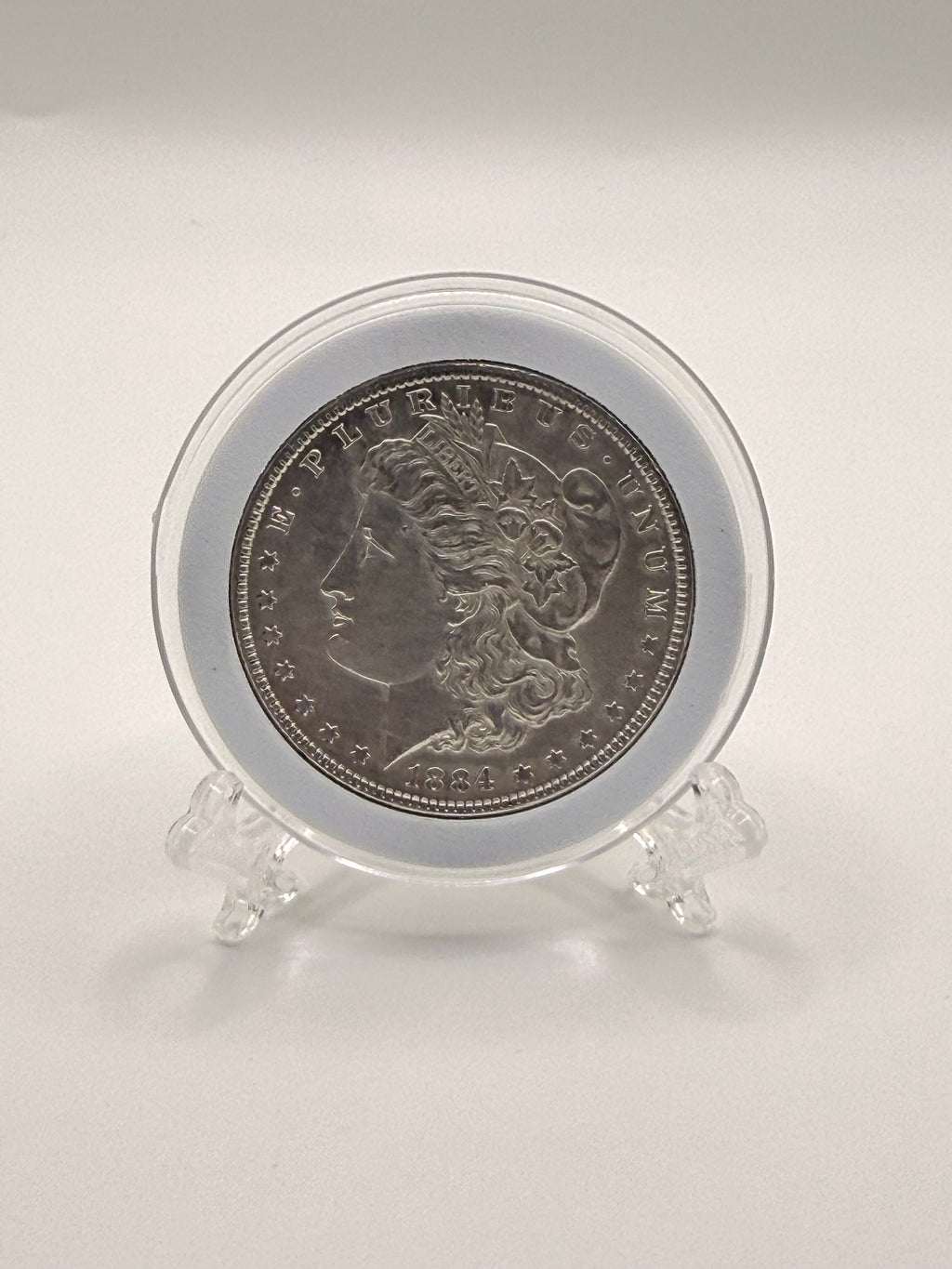 1884 US $1 Morgan Dollar Silver Coin UNC
