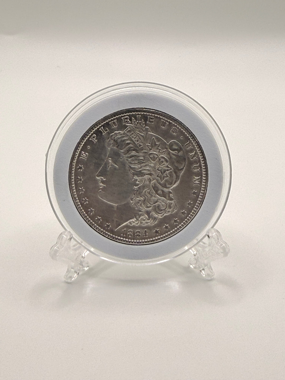 1884 US $1 Morgan Dollar Silver Coin UNC
