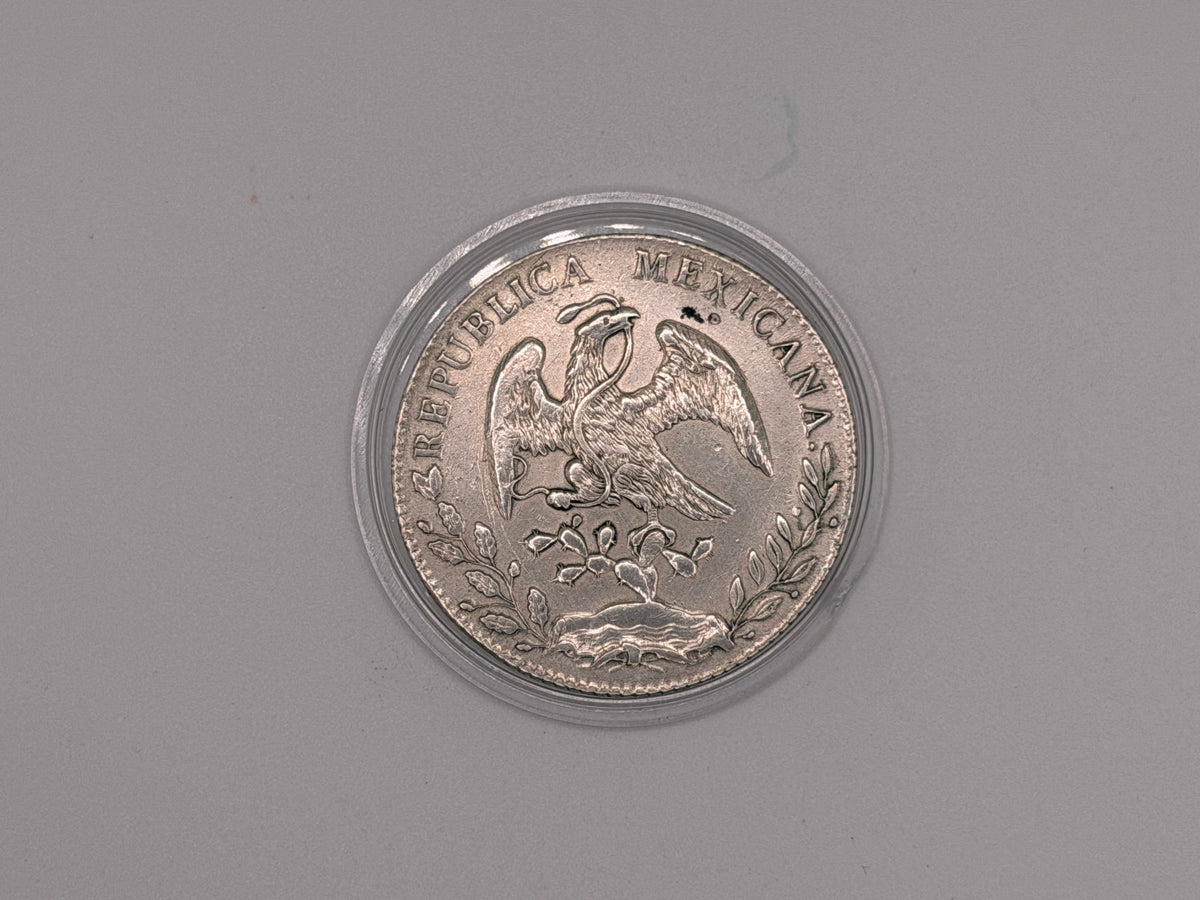1891 Mexico 8 Reales Coin