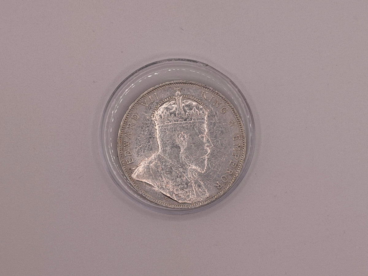 1907 Straits Settlement $1 Coin Edward VII