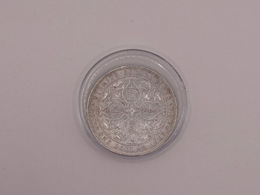 1907 Straits Settlement $1 Coin Edward VII