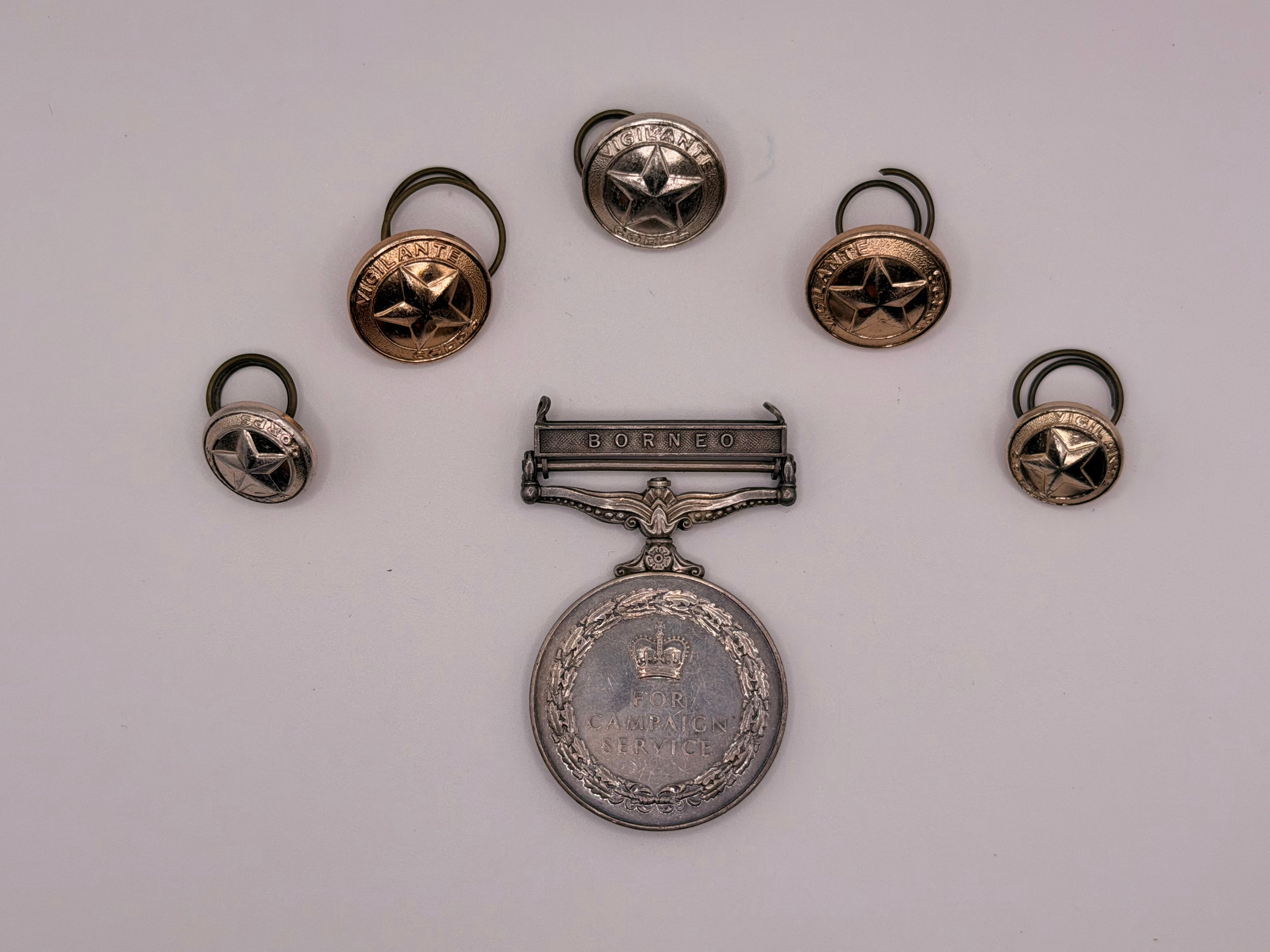British Military Medal & Tunic Buttons