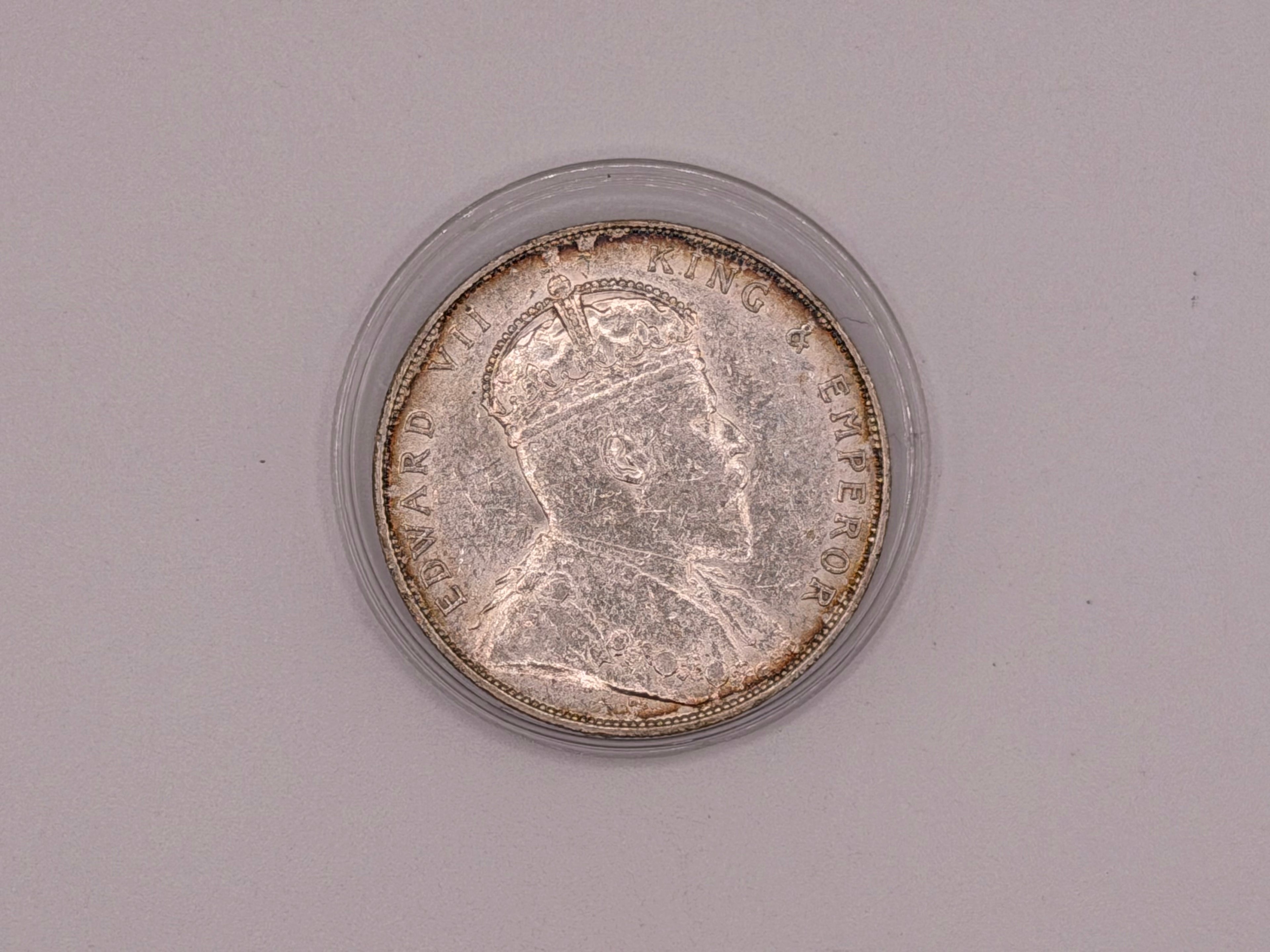 1907 Straits Settlement $1 Coin Edward VII