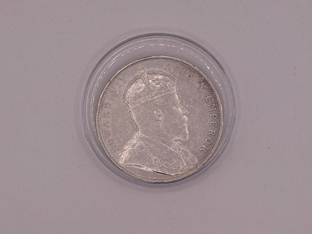 1907 Straits Settlement $1 Coin Edward VII