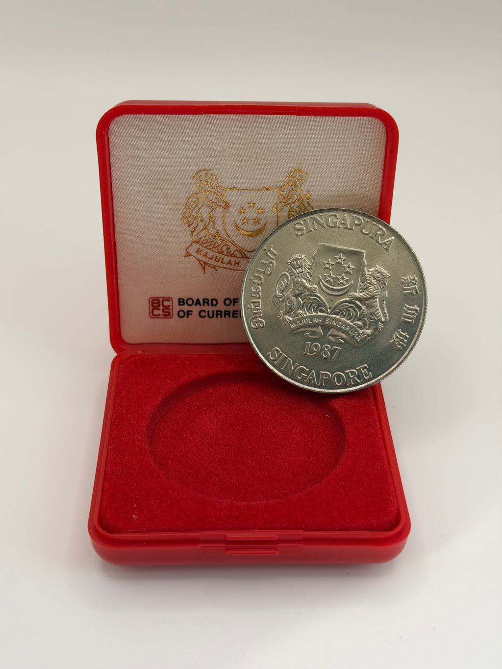 1987 Singapore Lunar $10 Cupro Nickel Coin (Year of the Rabbit)