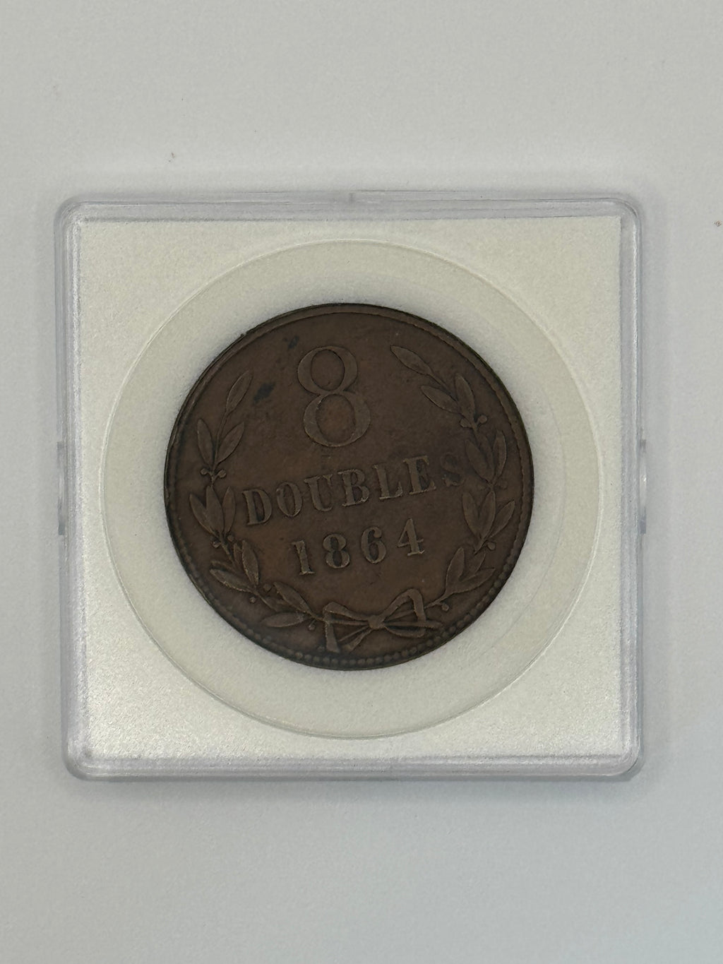 1864 - 1911 - Guernsey 8 Doubles Bronze Coin