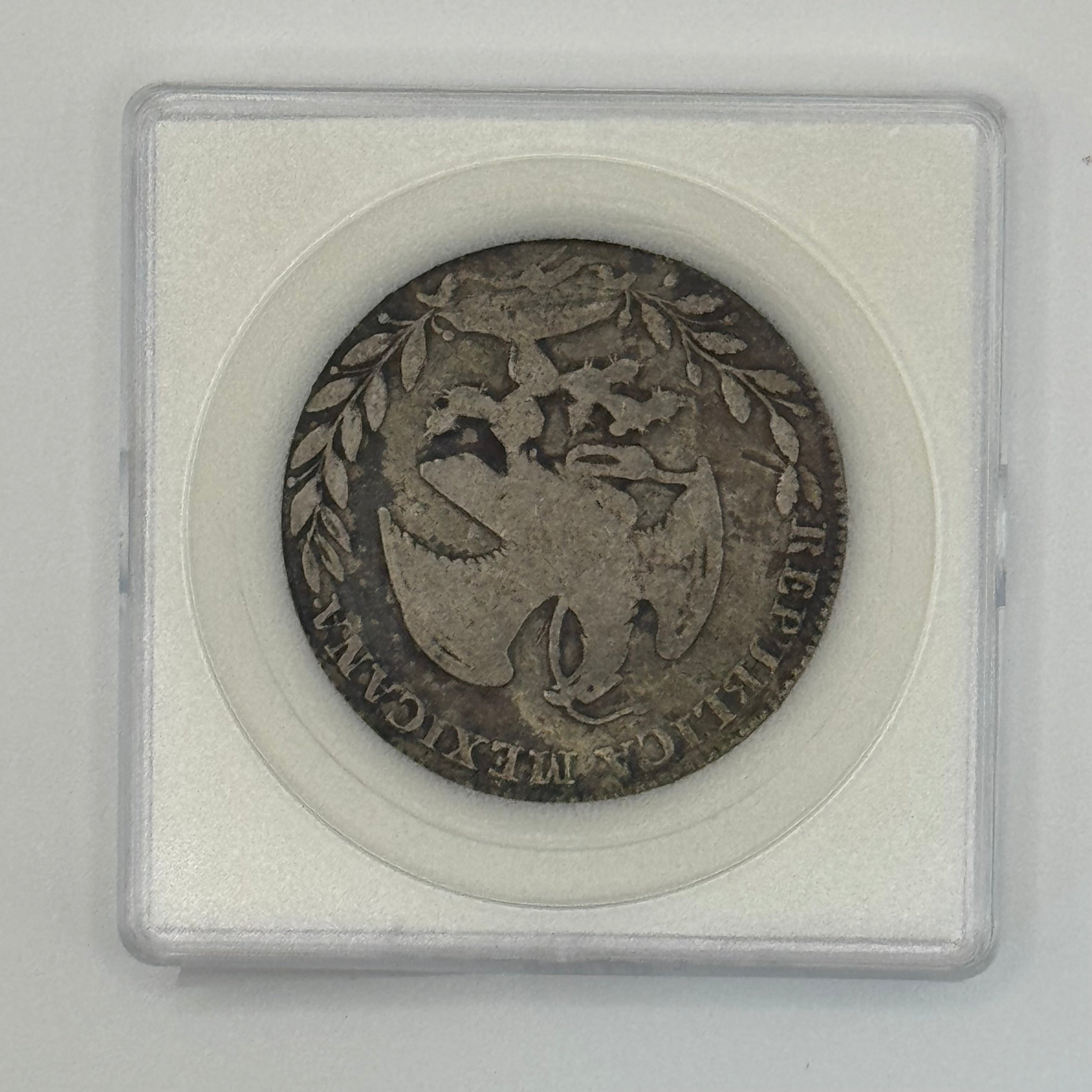 1842 - Mexican Republic 8 Reales Silver Coin