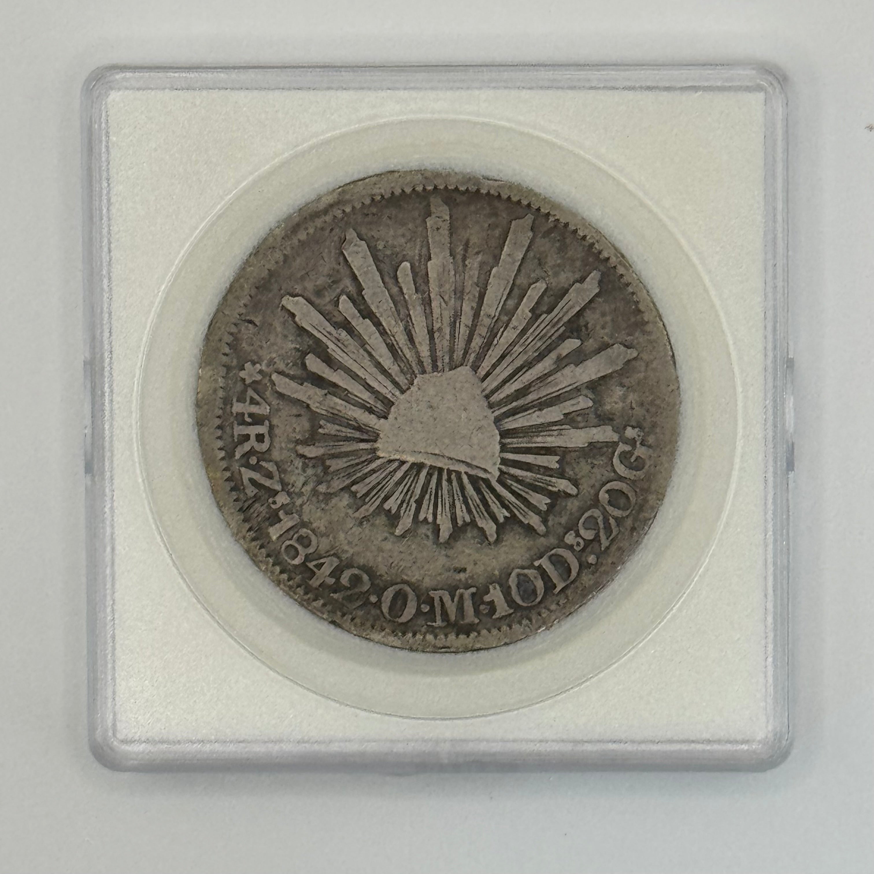 1842 - Mexican Republic 8 Reales Silver Coin