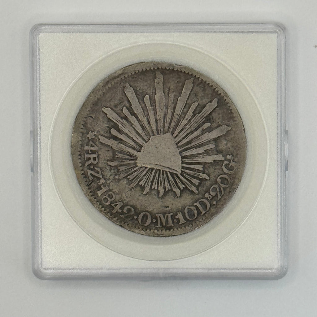 1842 - Mexican Republic 8 Reales Silver Coin