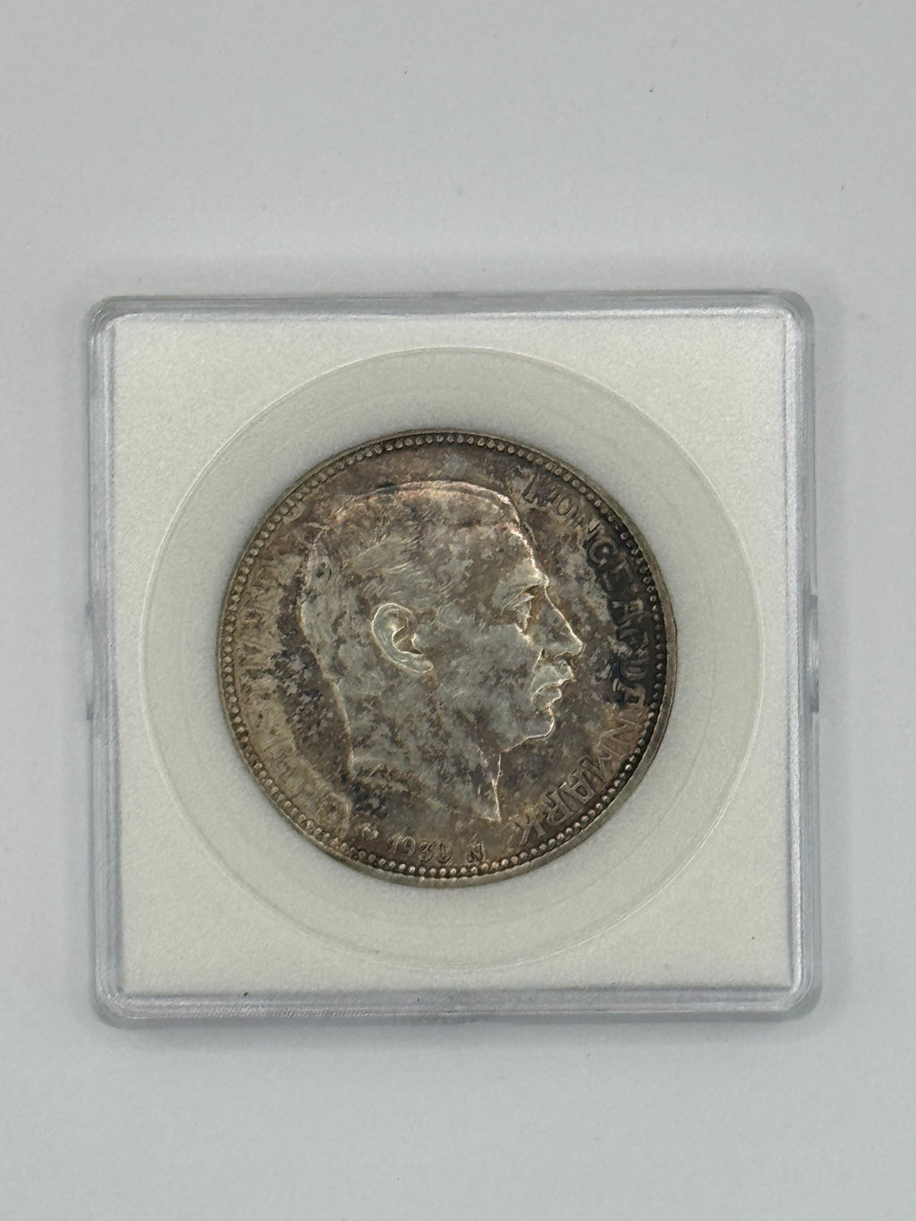 1930 - Denmark 2 Kroner Silver Coin