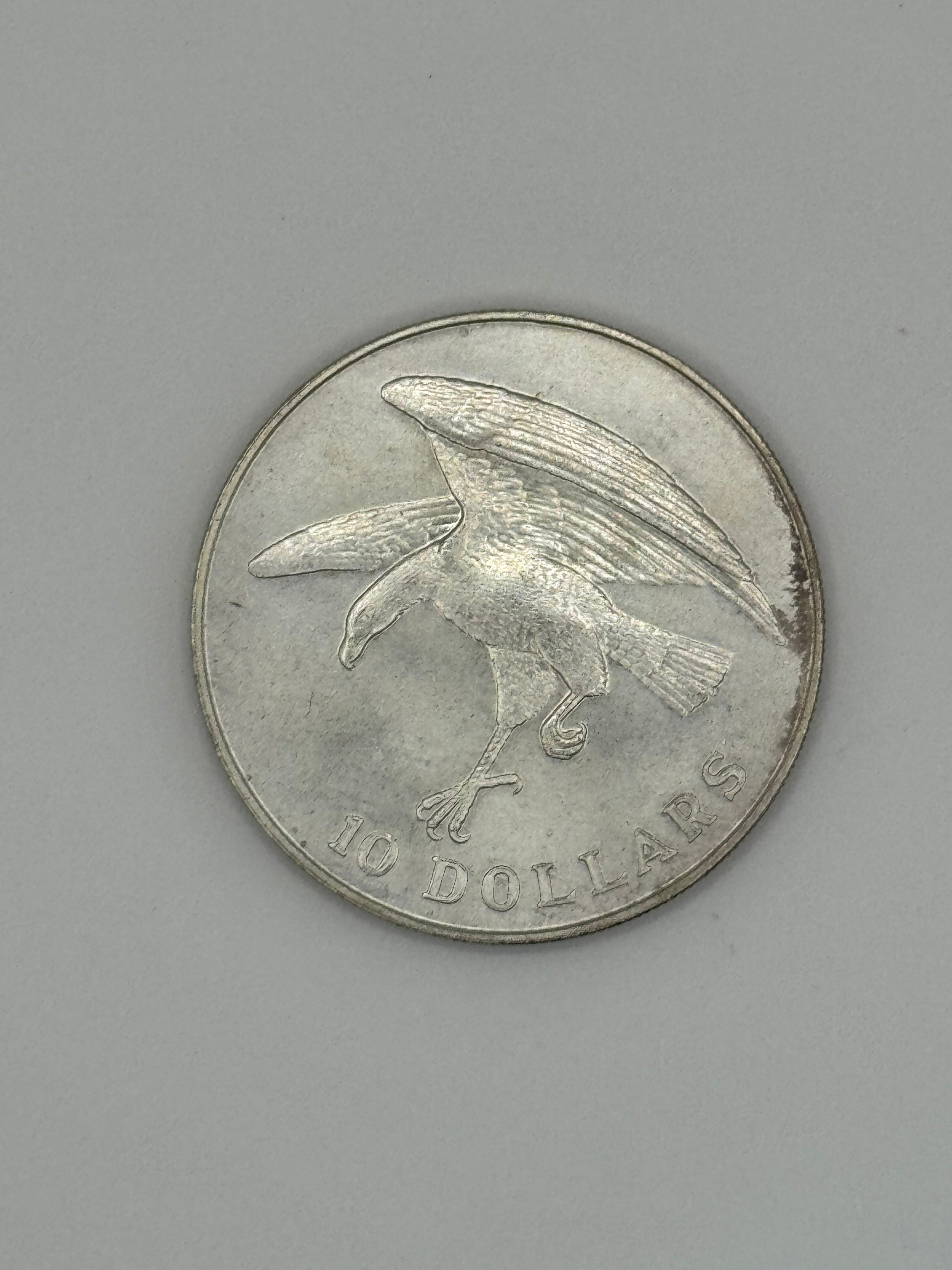 1972 - Singapore $10 Silver Coin