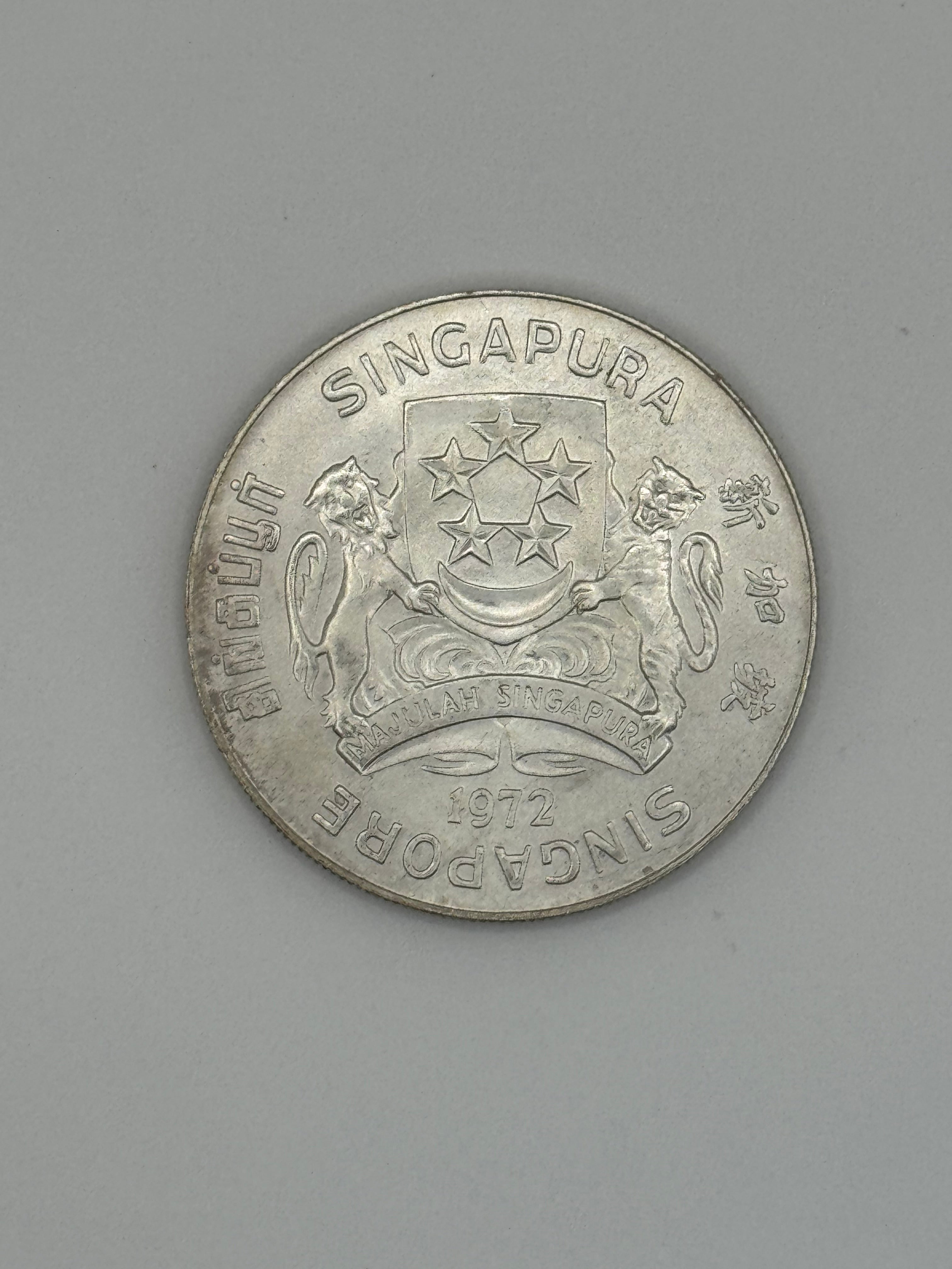1972 - Singapore $10 Silver Coin