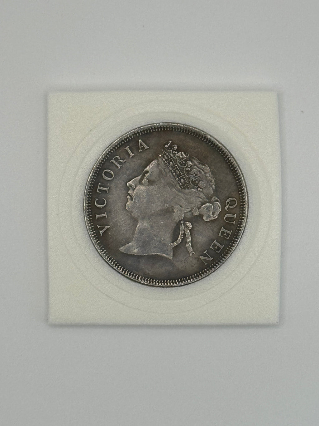 1893 - Straits Settlement 50c Silver Coin