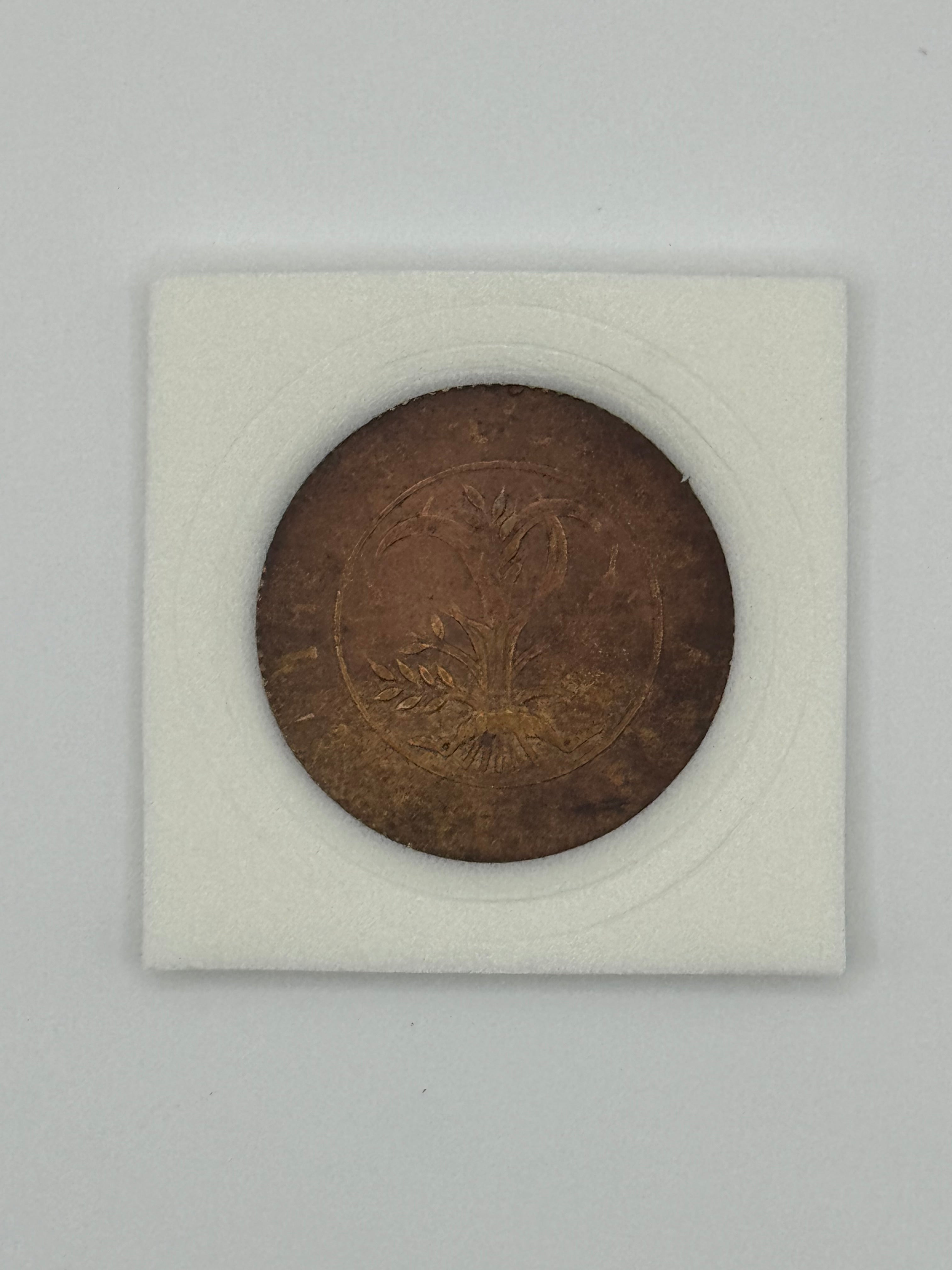 1919 - China Hunan 20 Cash Copper Coin