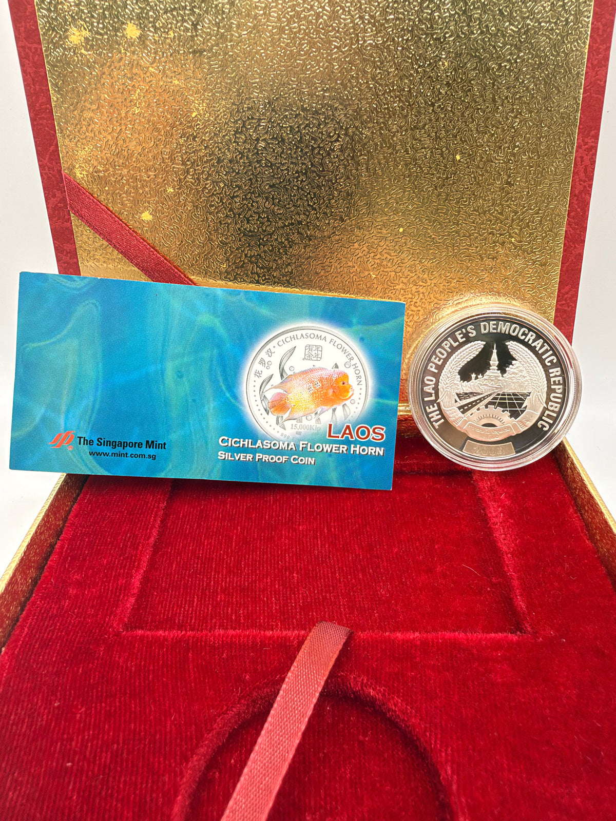 2003 Singapore Bank of The Lao PDR Silver Proof Coin